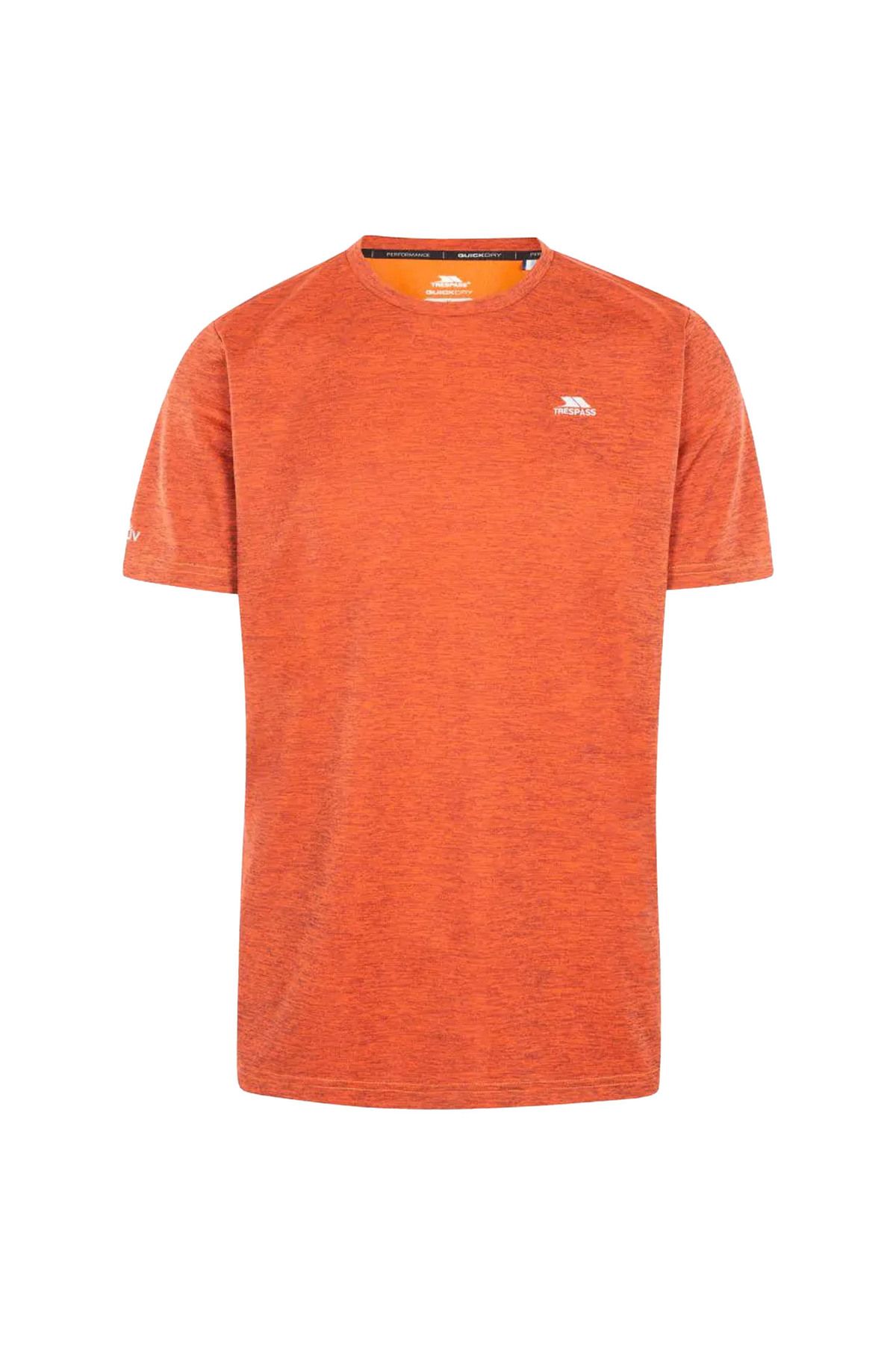 Trespass-Raeran Technical Men's Orange Casual T-Shirt 1