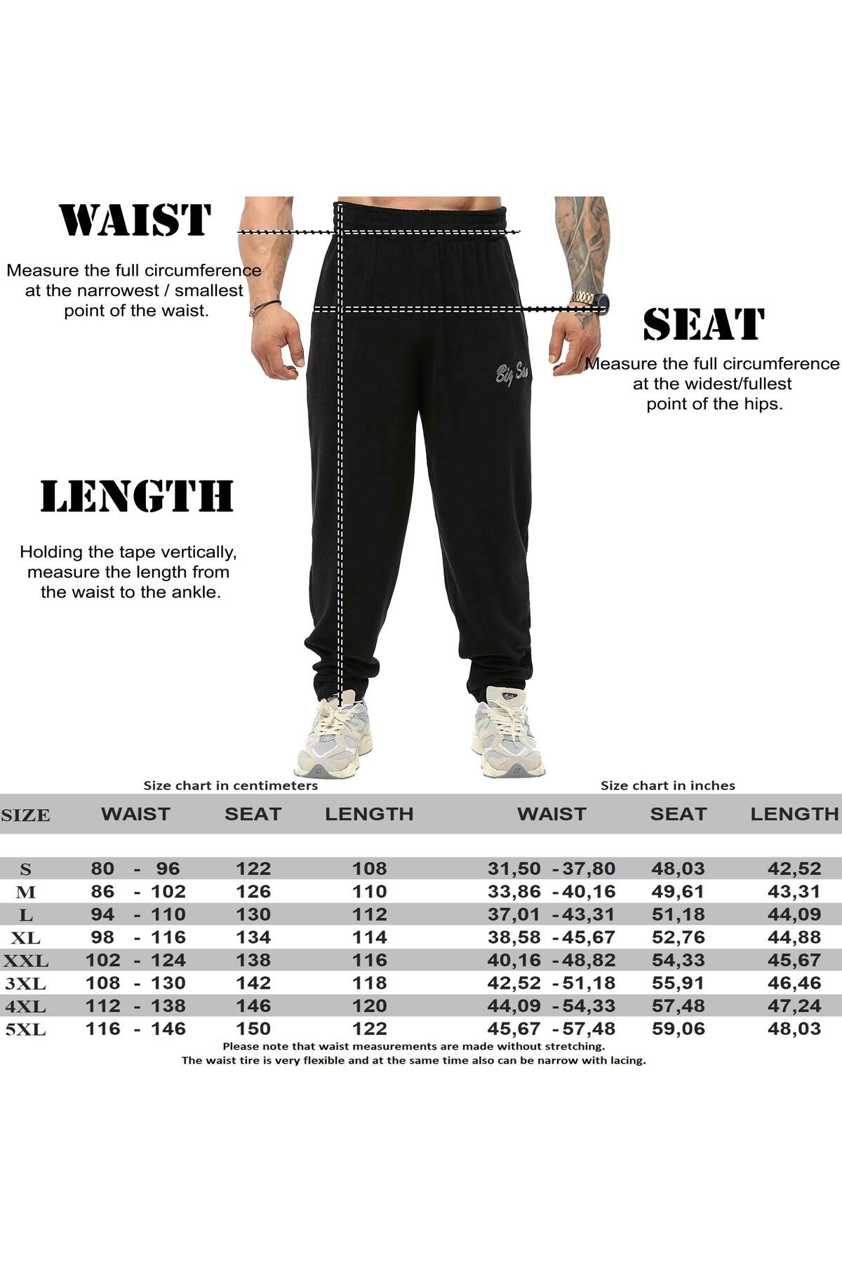 Big Sam-Pnt1383 Model Baggy Cut Sweatpants and Terry Body Pants 6