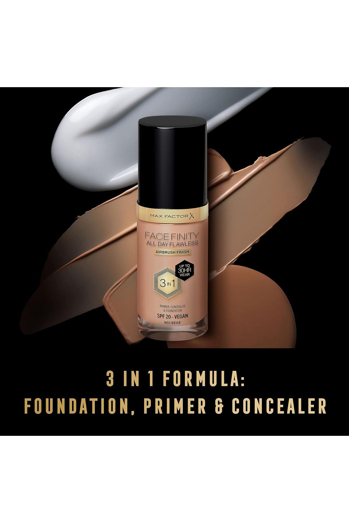 Max Factor-Facefinity All Day Flawless Foundation - W78 - Warm Honey, 30ml 5