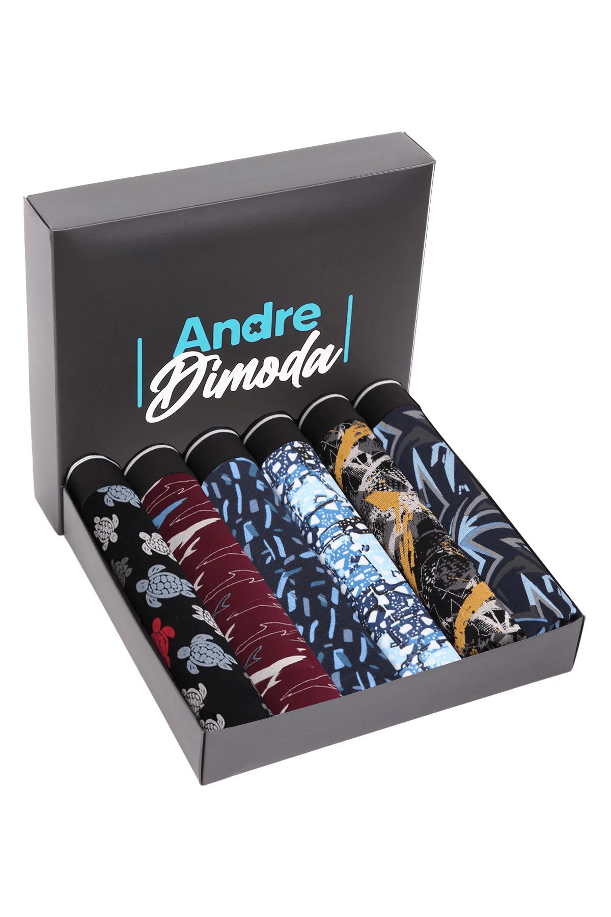 andredimoda Erkek 6'lı Boxer 1. Sınıf Kumaş Premium Paket Özel Dizayn. Düz Likralı Boxer Şort Çeyizlik Hediyelik