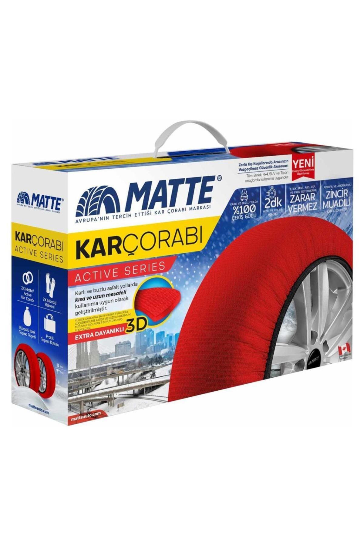 Matte-Snow Socks 245/70 R15 Snow Chain Equivalent 2x-large Red 1