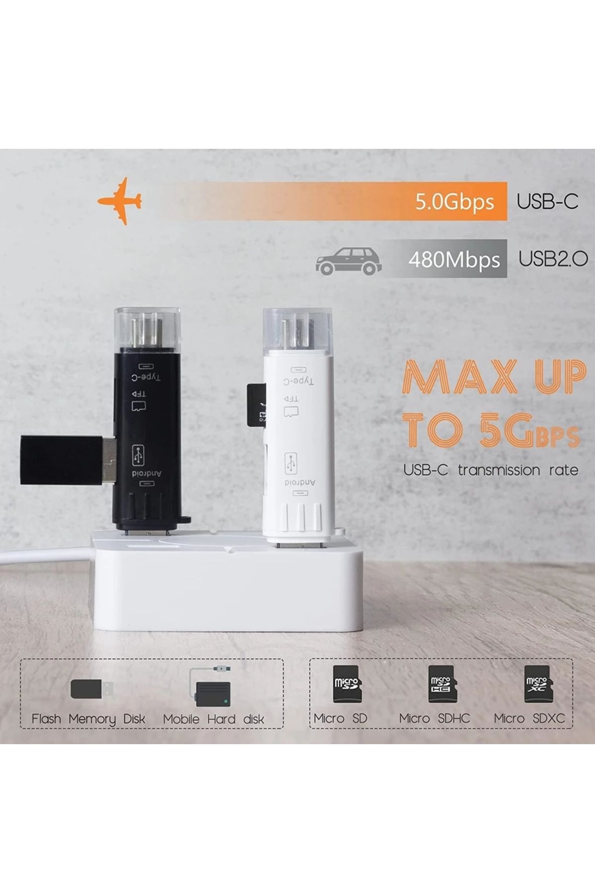 Choice-Micro SD Card Reader USB 3.0 Card Reader 2.0 For USB Micro SD Adapter Flash Drive Smart Memory Ca... 6