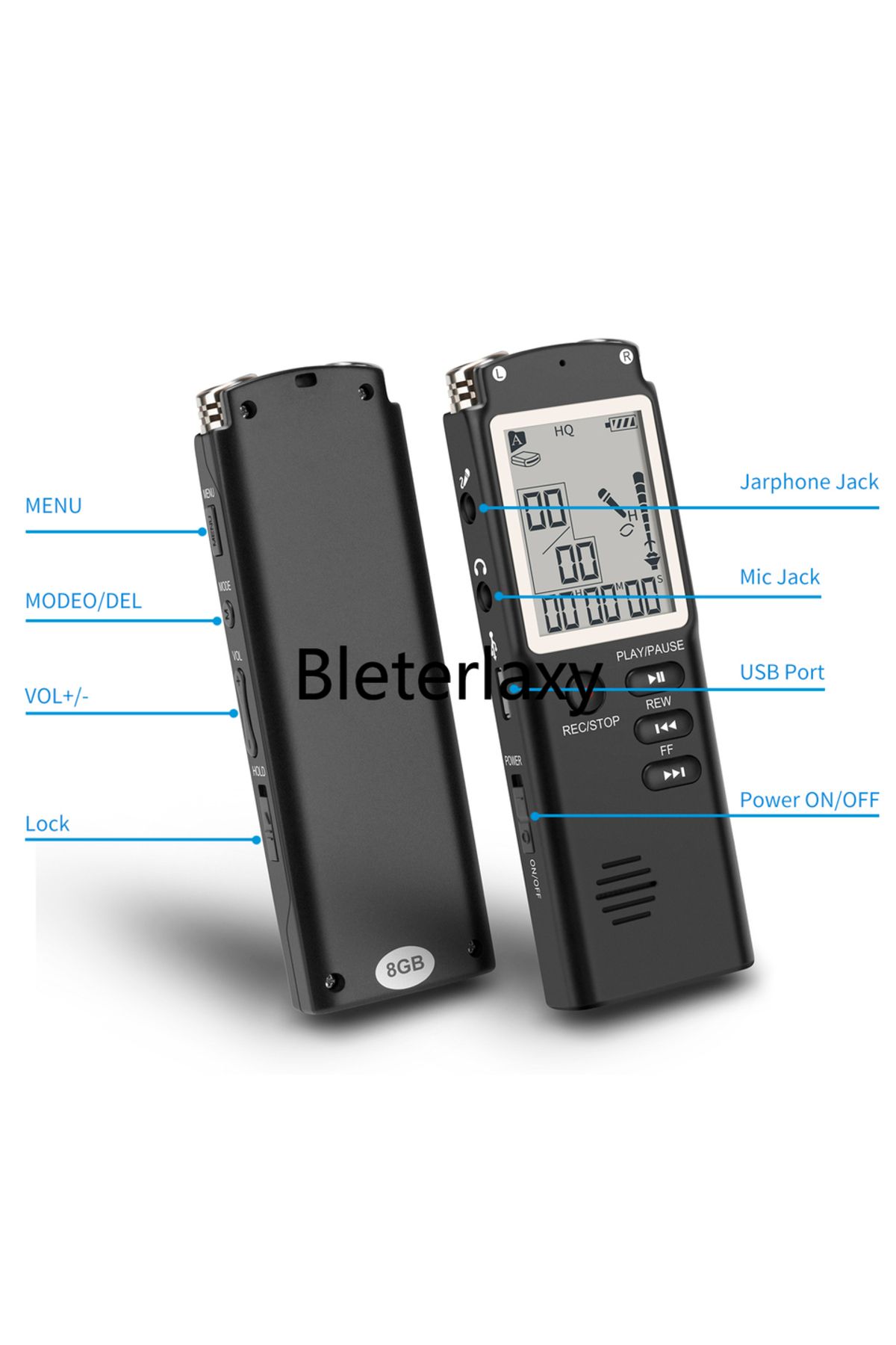 Choice-Digital Voice Recorder Mini Spy USB Professional Dictaphone Audio Recording With WAV,MP3 Player G... 3