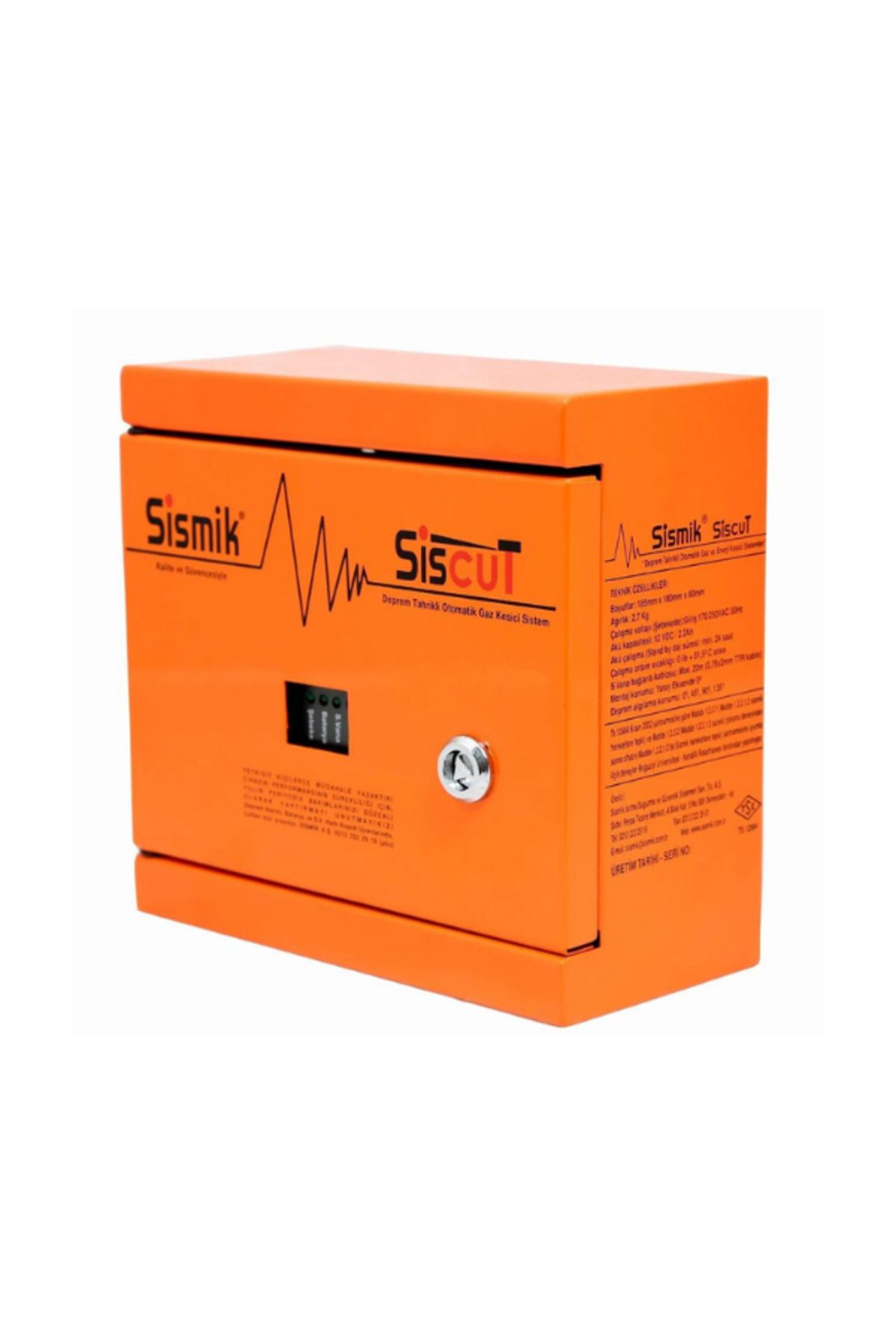 SİSMİK Sismik Siscut-2 Dört Çıkışlı Deprem Uyarı Ve Alarm Cihazı Sismik/deprem Sensörü