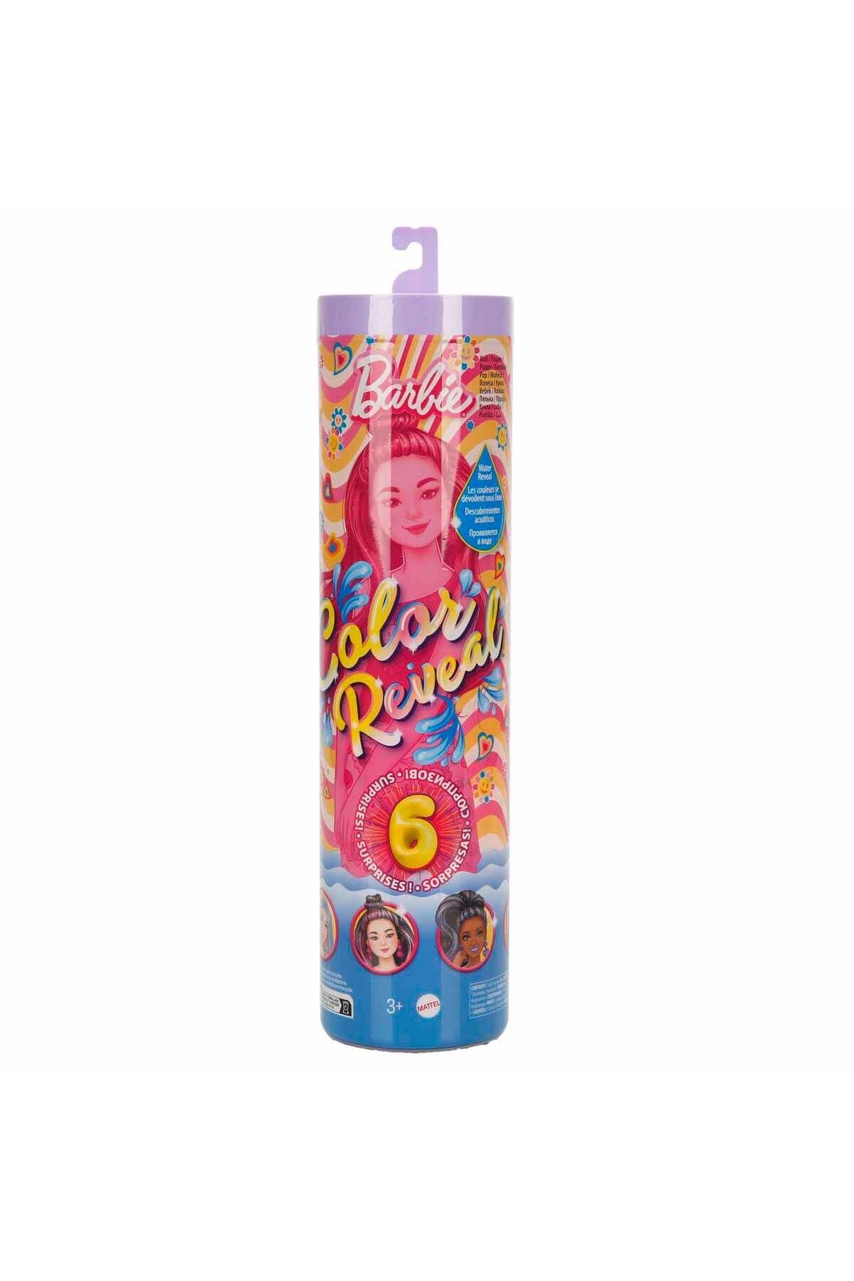 mattel Oyuncak Barbie Color Reveal Renk Değiştiren Sürpriz Barbie Gökkuşağı Serisi HRK06 (Karışık Mo