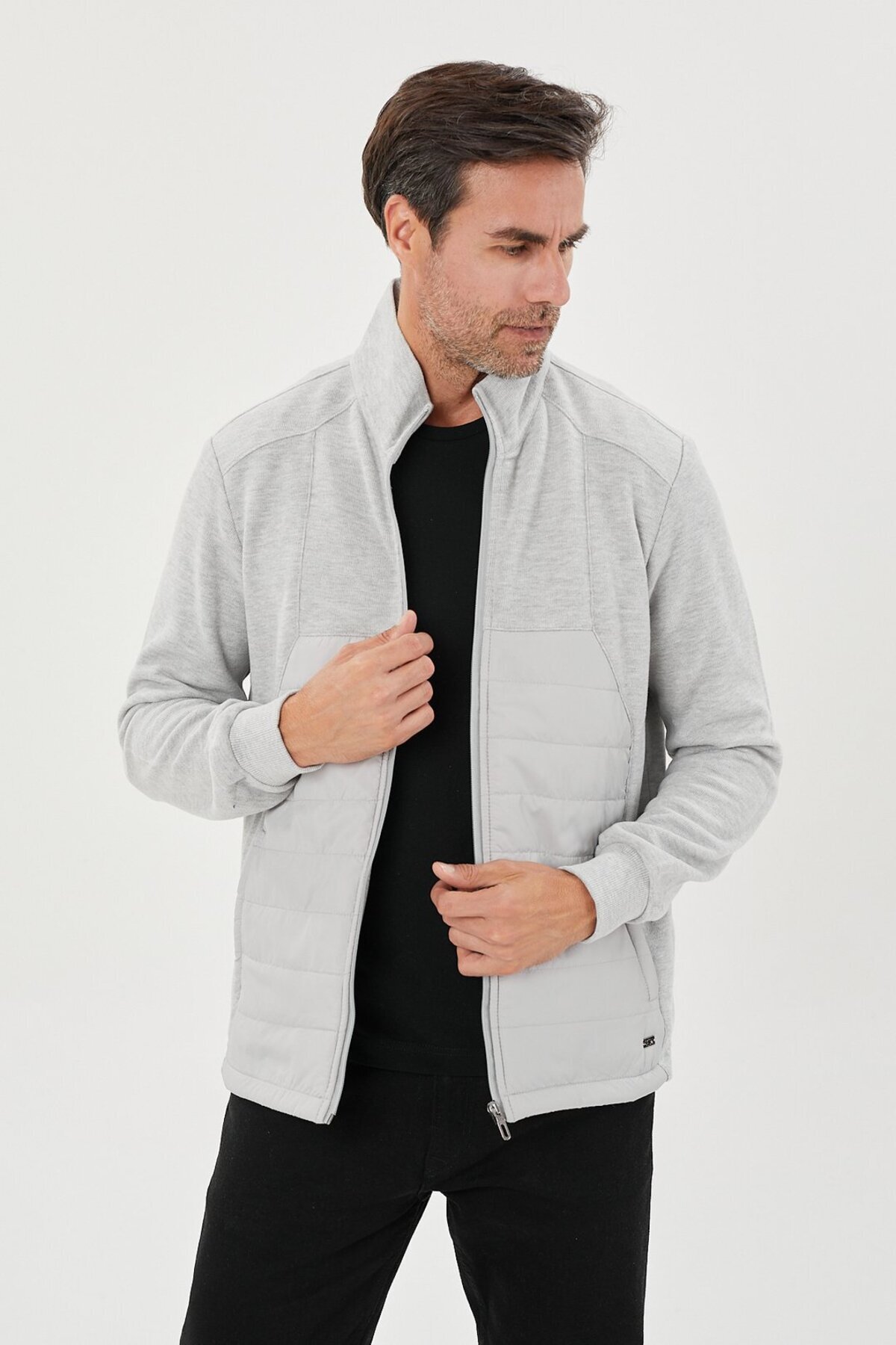 Tony Montana-Quilted Piece Patterned Coat- 8124 3