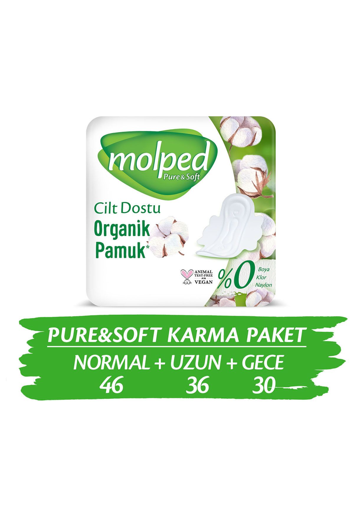 Molped Pure Soft Hijyenik Ped Süper Mega Paket 112 Adet