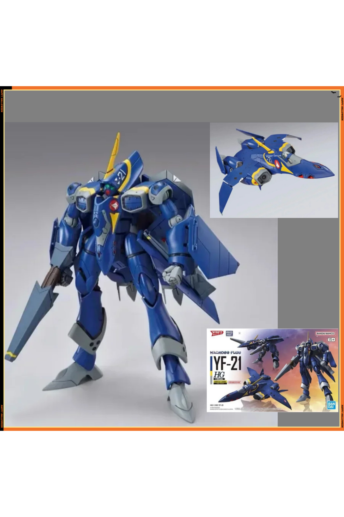 Choice-Hg 1/100 scale super size castle macross plus yf-21 anime action figure assembly robot... 2