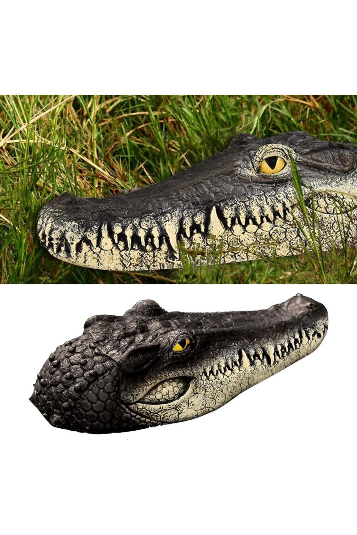 Choice-Floating Alligator Head,Alligator Head Decoy for Pool,Resin Crocodile Head for Swimming Pool / Po... 1