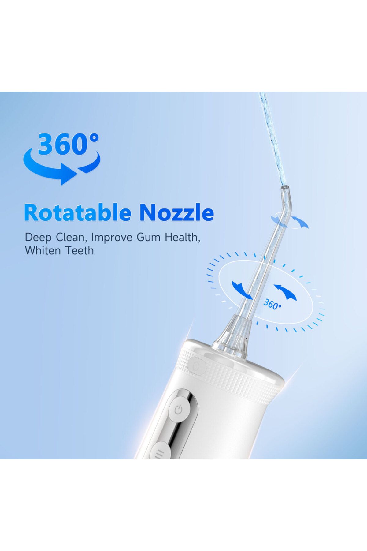 Choice-Mornwell F32 Oral Irrigator Dental Teeth Whitening Home Appliance Sonic Water Flosser 260ML Tank ... 6