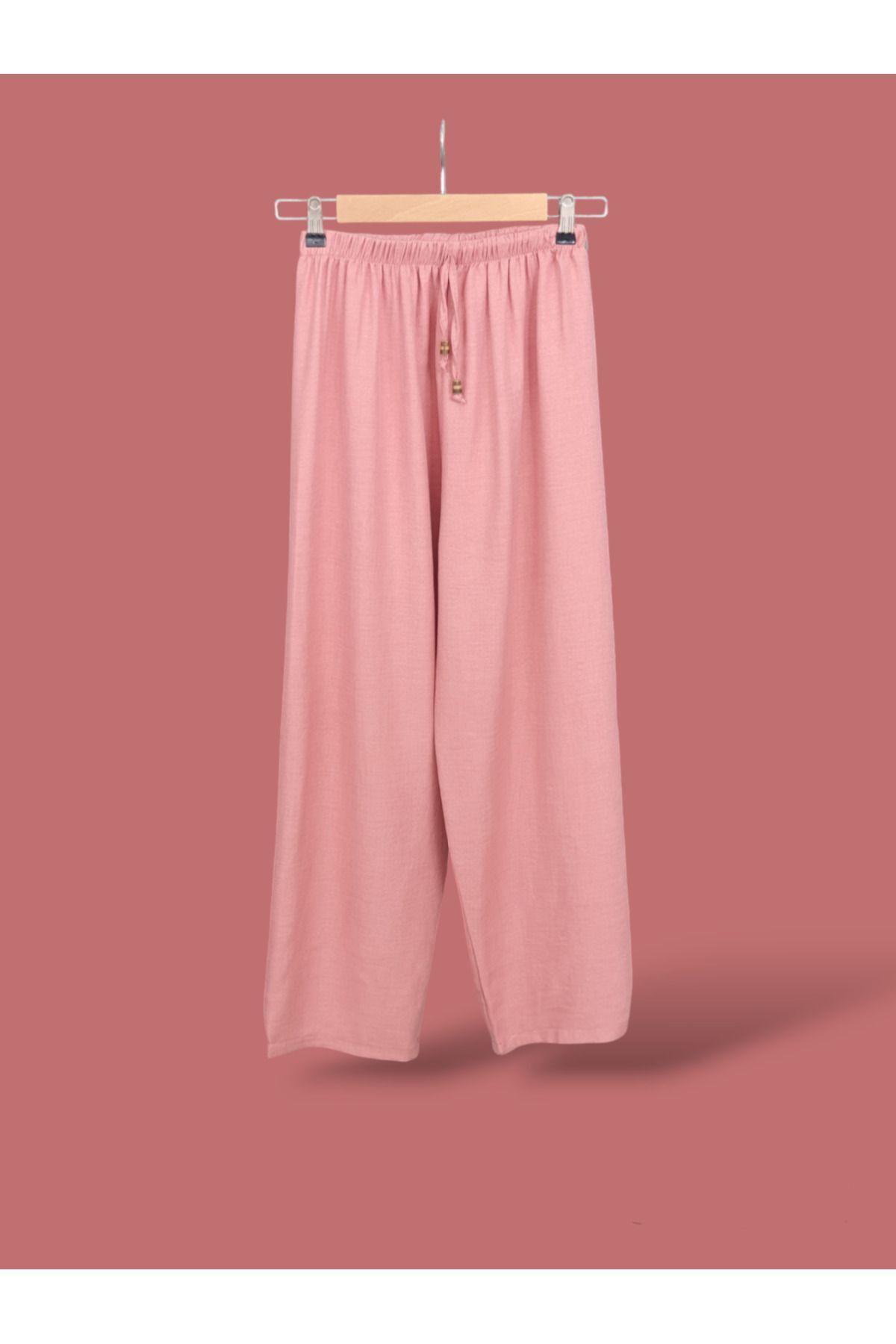 ENDAMIM-Plus Size Pants - Pink - Relaxed 1