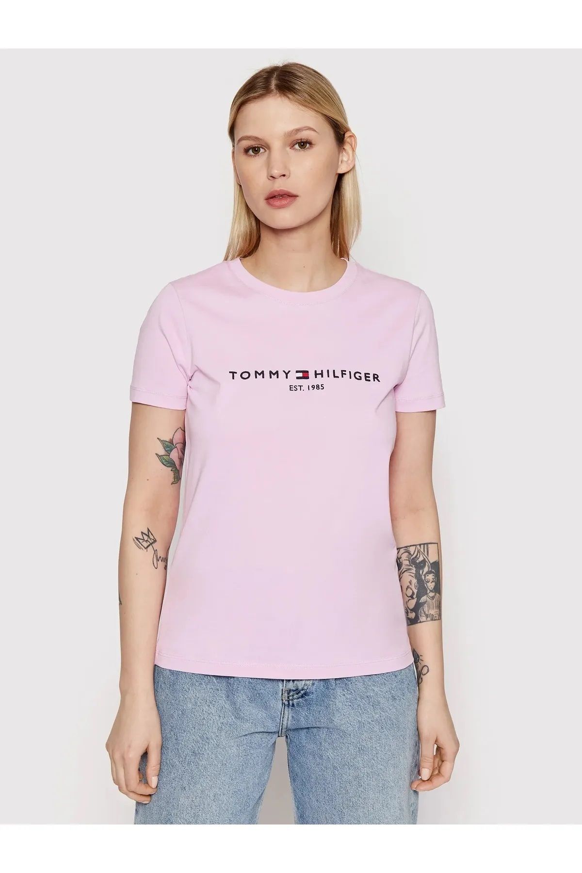 Tommy Hilfiger Sport __TommyHilfiger HERITAGE C-NK ORGANİK PAMUK T-SHIRT