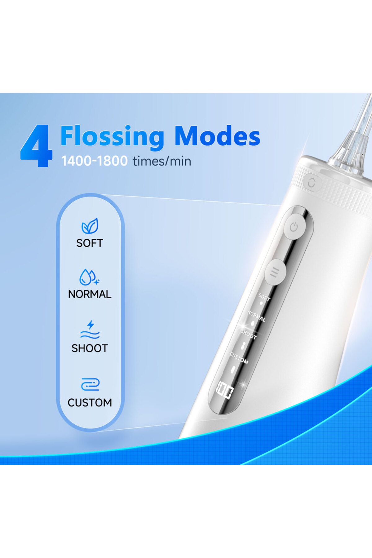 Choice-Mornwell F32 Oral Irrigator Dental Teeth Whitening Home Appliance Sonic Water Flosser 260ML Tank ... 4