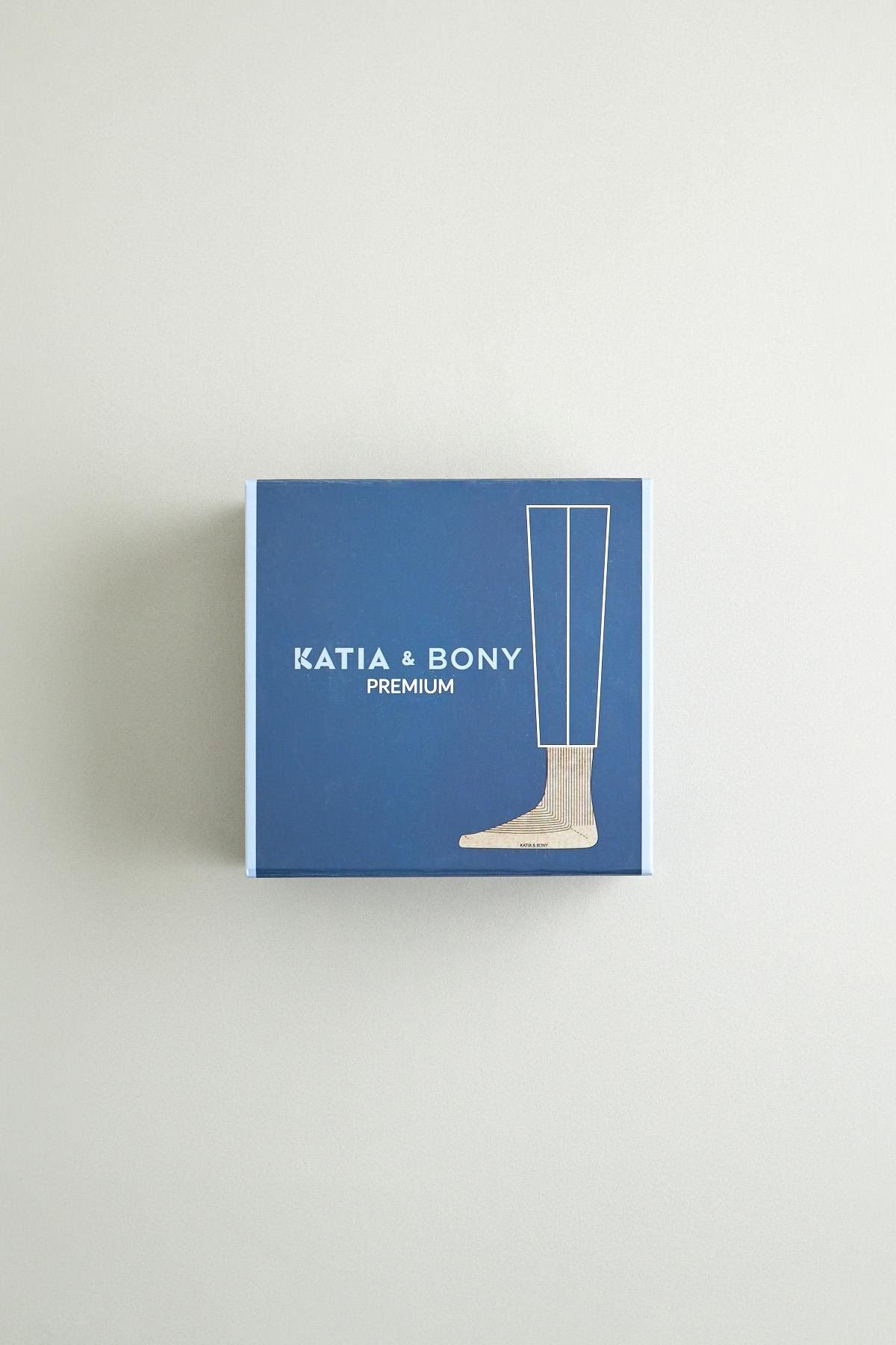 Katia&Bony-Pack of 6 Premium Men's Socks - Brown Mix 5