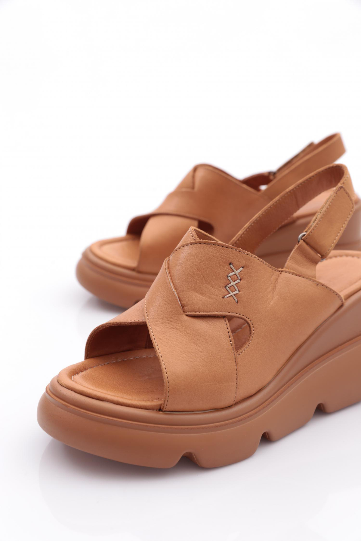 Dgn  850-10765 Kadin Kalin Taban Sandalet - Görsel 4