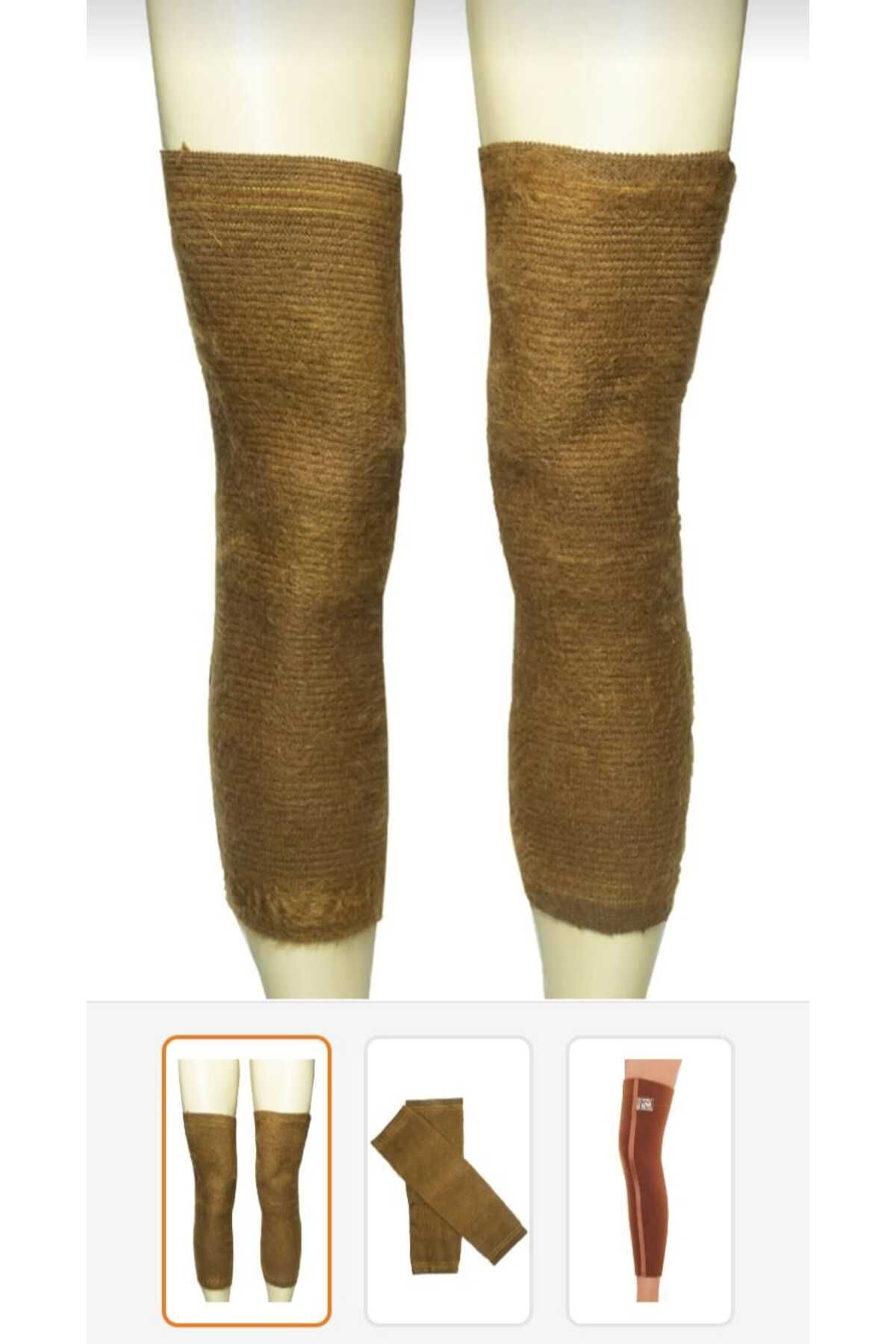 S&D ÇARŞİ-Camel Hair Wool - Warm Knee Pads, 2 Pieces Pair Set 1