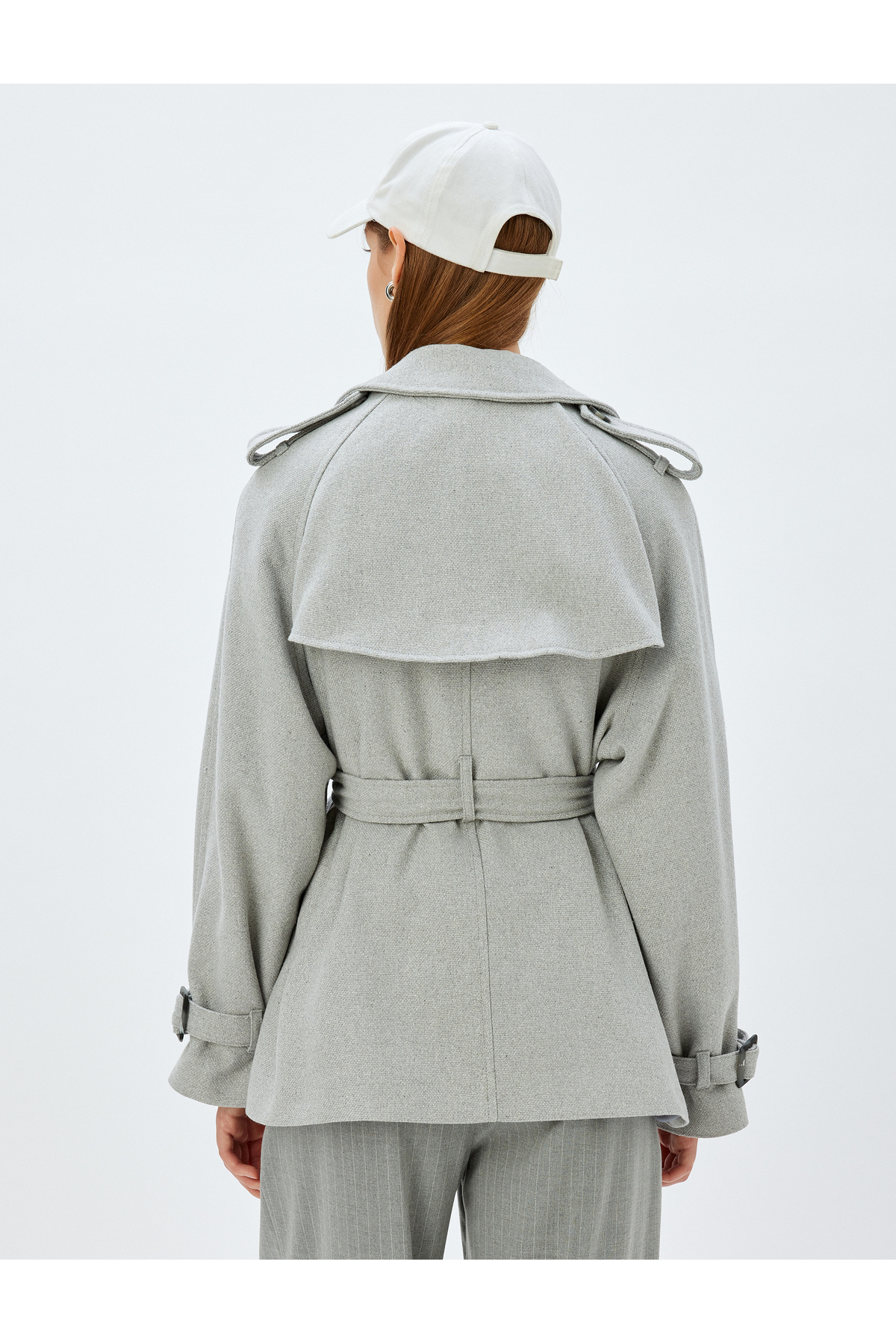 Koton  Gri Kadın Kaban 5WAK00235EW - Görsel 4