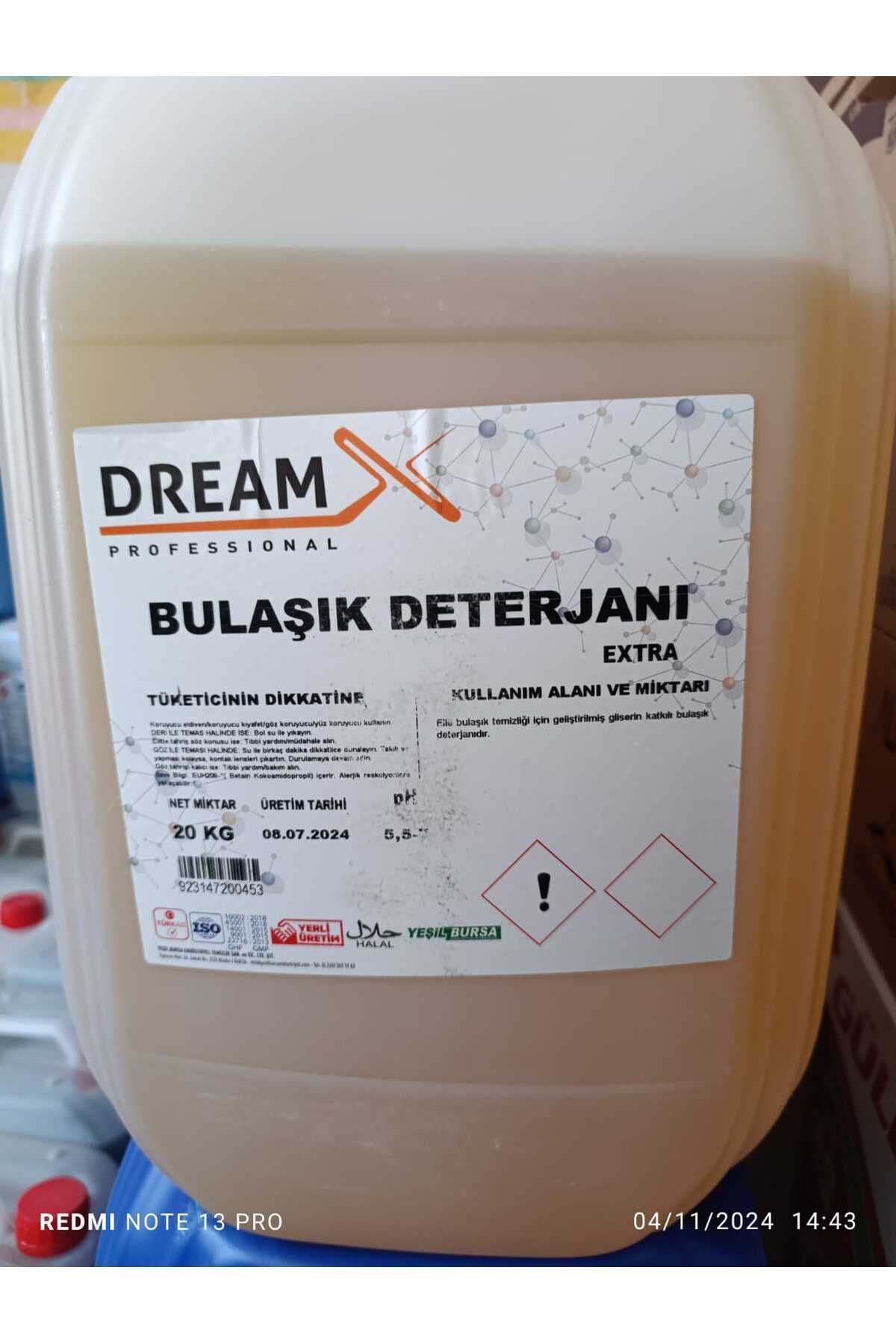 Dream Elde Yıkama Deterjanı 20 kg