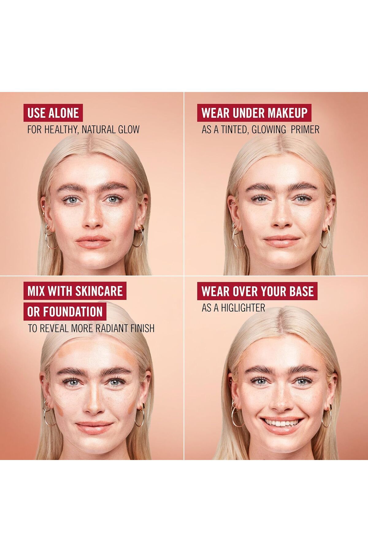 Rimmel-ريميل مولتي تاسكر بيتر ذان فيلترز، برايمر 3 في 1 للبشرة، معزز للتوهج، 001 - فاتح 6