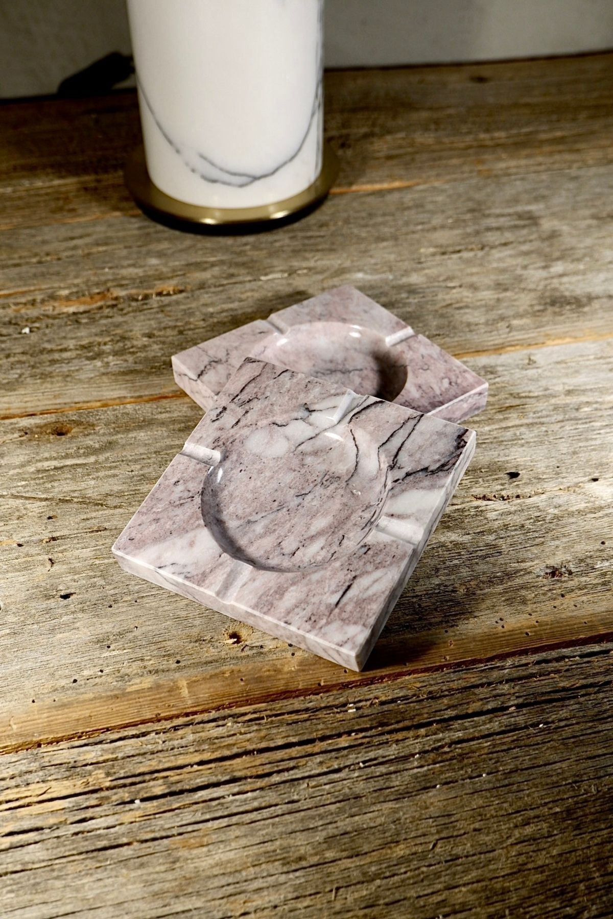 Voodo Concept-Pink Lilac Marble Ashtray 12 X 12 X 2 cm 5