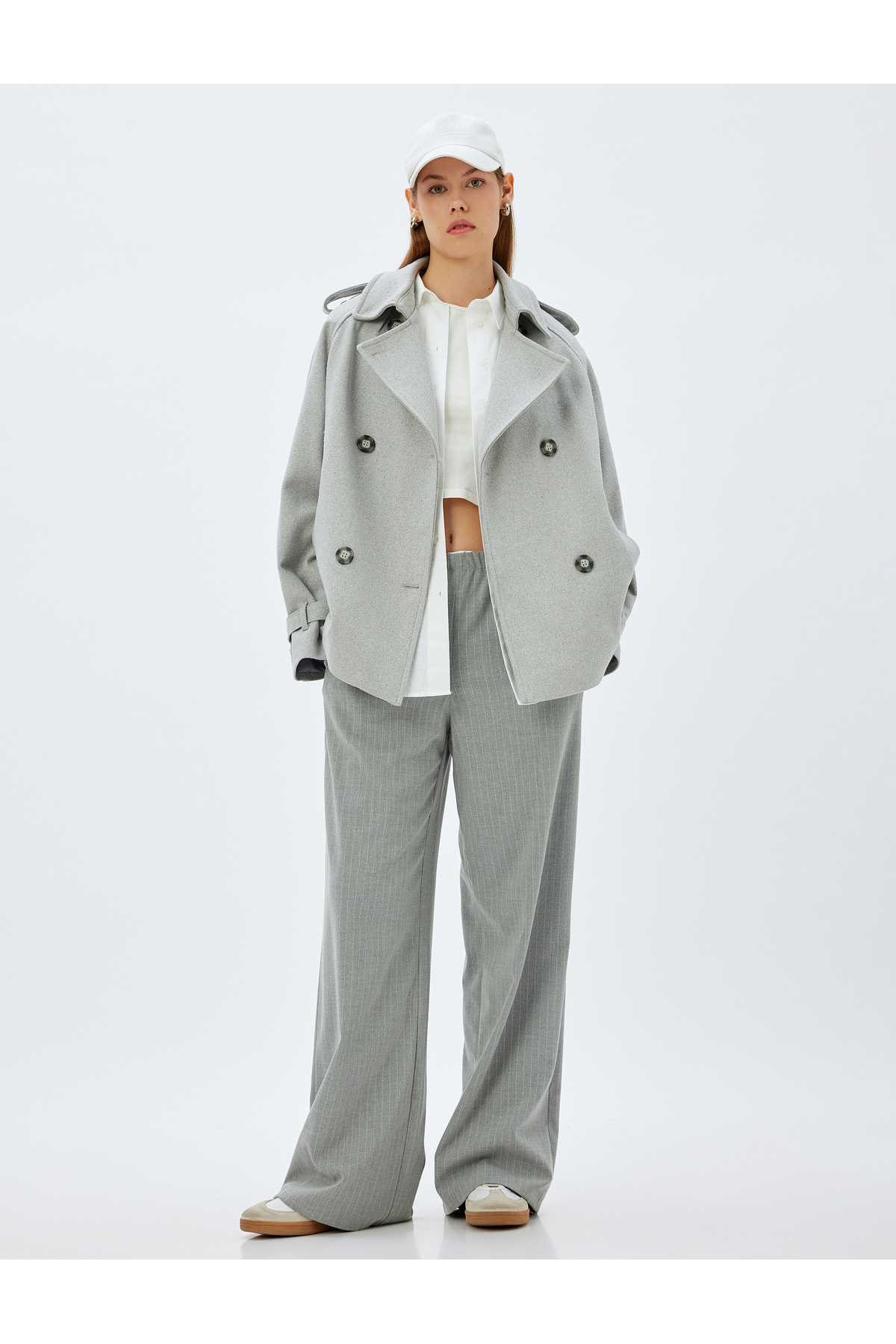 Koton  Gri Kadın Kaban 5WAK00235EW - Görsel 2