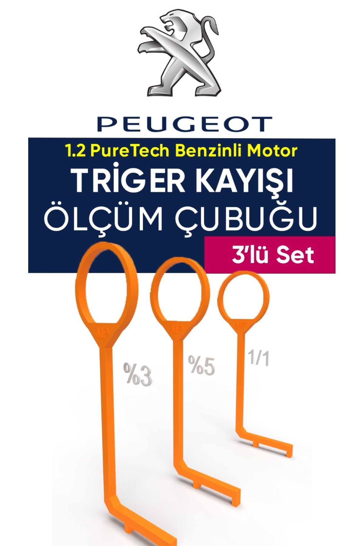 MooverPrint Peugeot Triger Ölçüm Çubuğu/ 1.2  benzinli motor içindir.