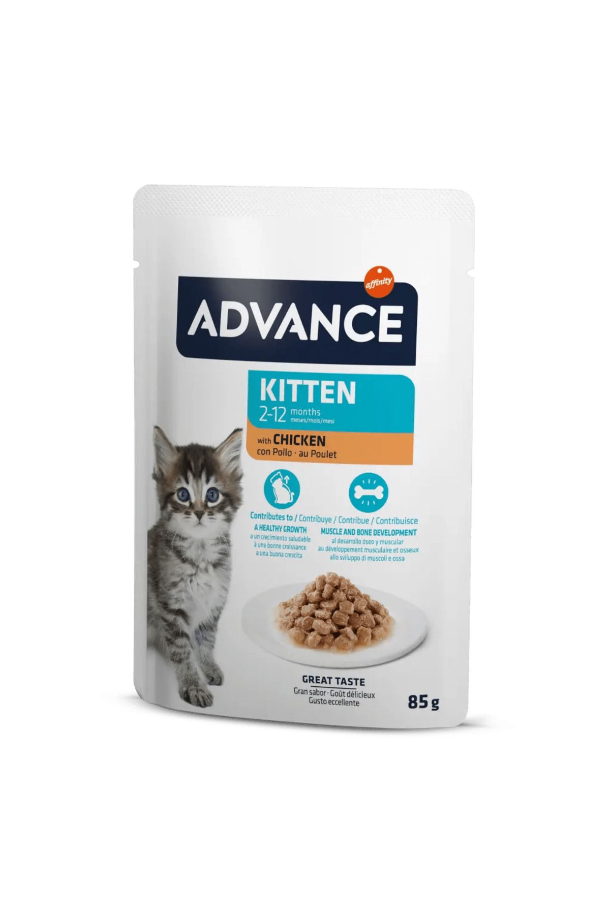 Advance Cat Kıtten Chıcken Wet Pouch 12x85gr FLKRY