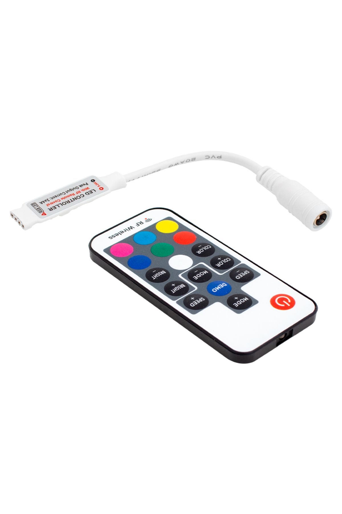 Albayrak LED RGB KONTROL DEVRESİ 12 VOLT RF KÜÇÜK MODÜLLÜ UZAK MESAFE ALGILAMALI (4767)