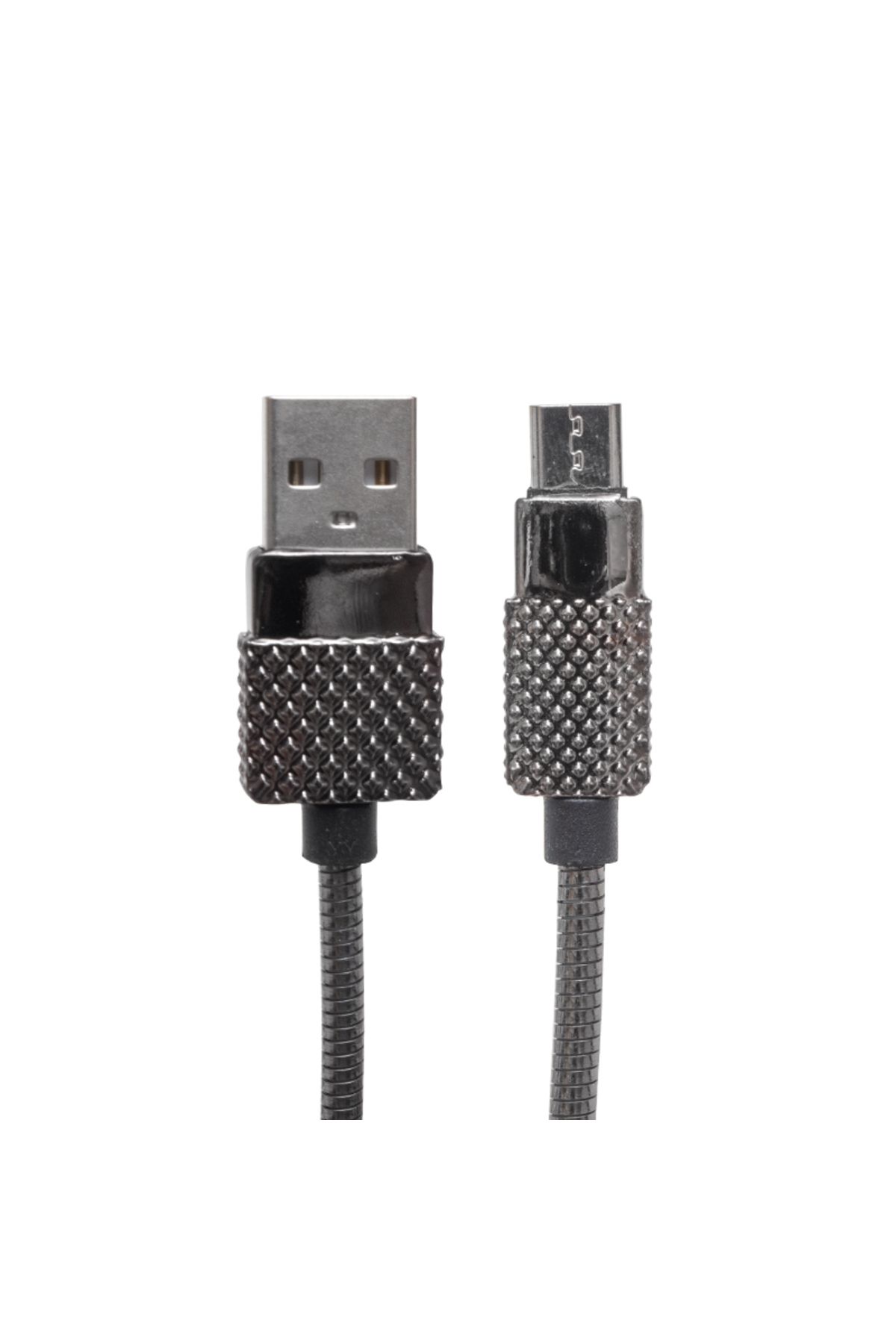 Draco 3 AMPER METAL YAYLI MICRO USB DATA VE ŞARJ KABLOSU 1 METRE (4767) - DRCO9459-9777 uyumlu