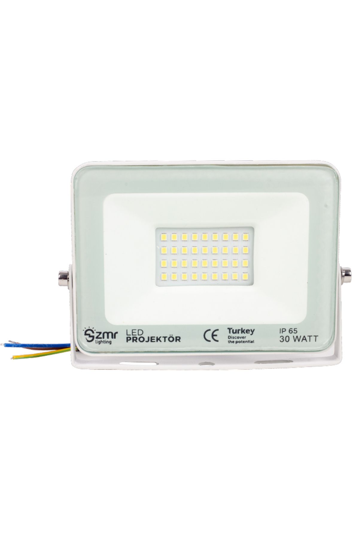 ZORROKİN 30 WATT - 220 VOLT 6500K IP65 150* IŞIK AÇISI BEYAZ SLİM KASA LED PROJEKTÖR (476 - ECK4974-7199