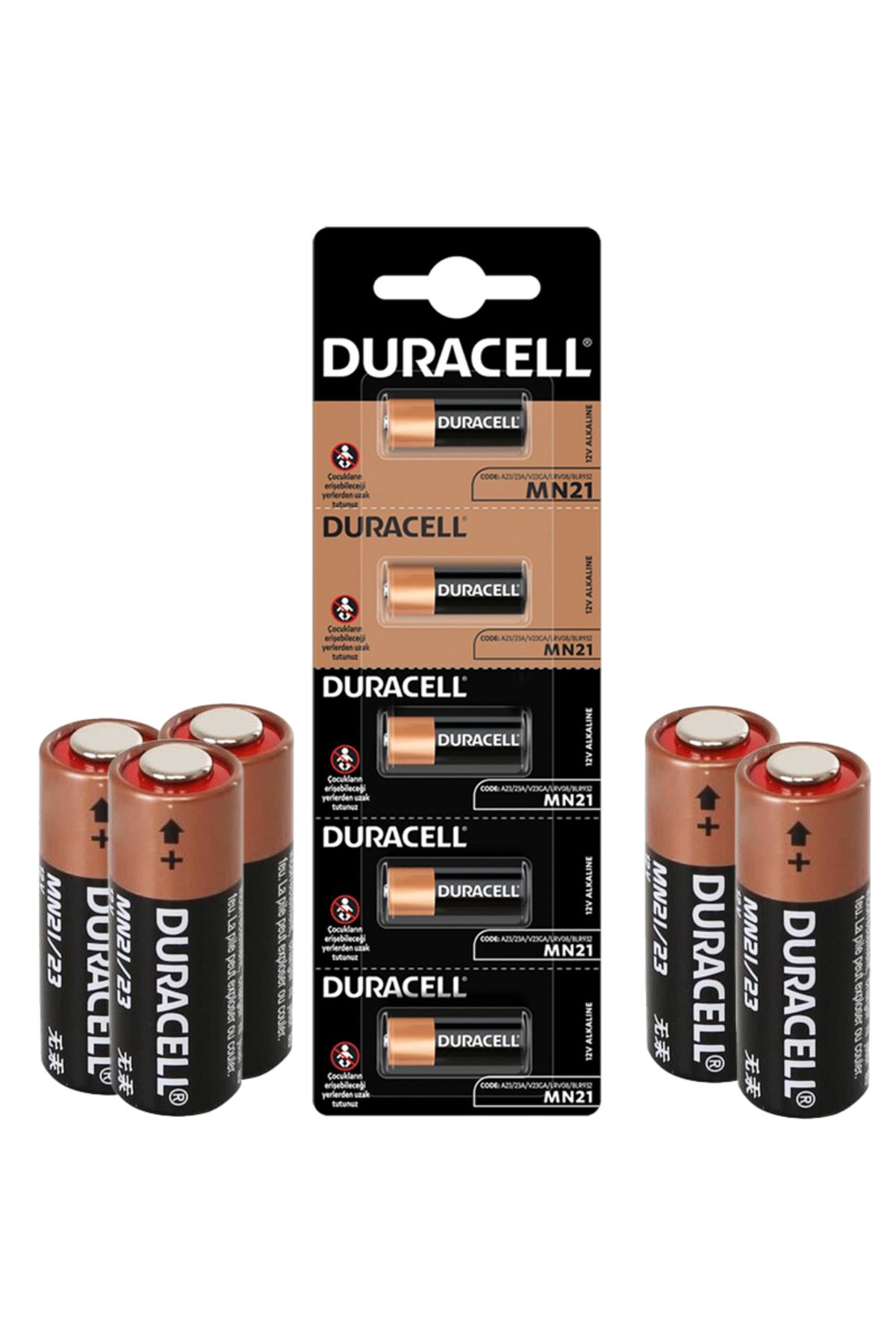 Ayaz World DURACELL LİTYUM MN21 PİL 5Lİ PAKET (ALARM PİLİ 23A) (4767) - AYZ7418-8199