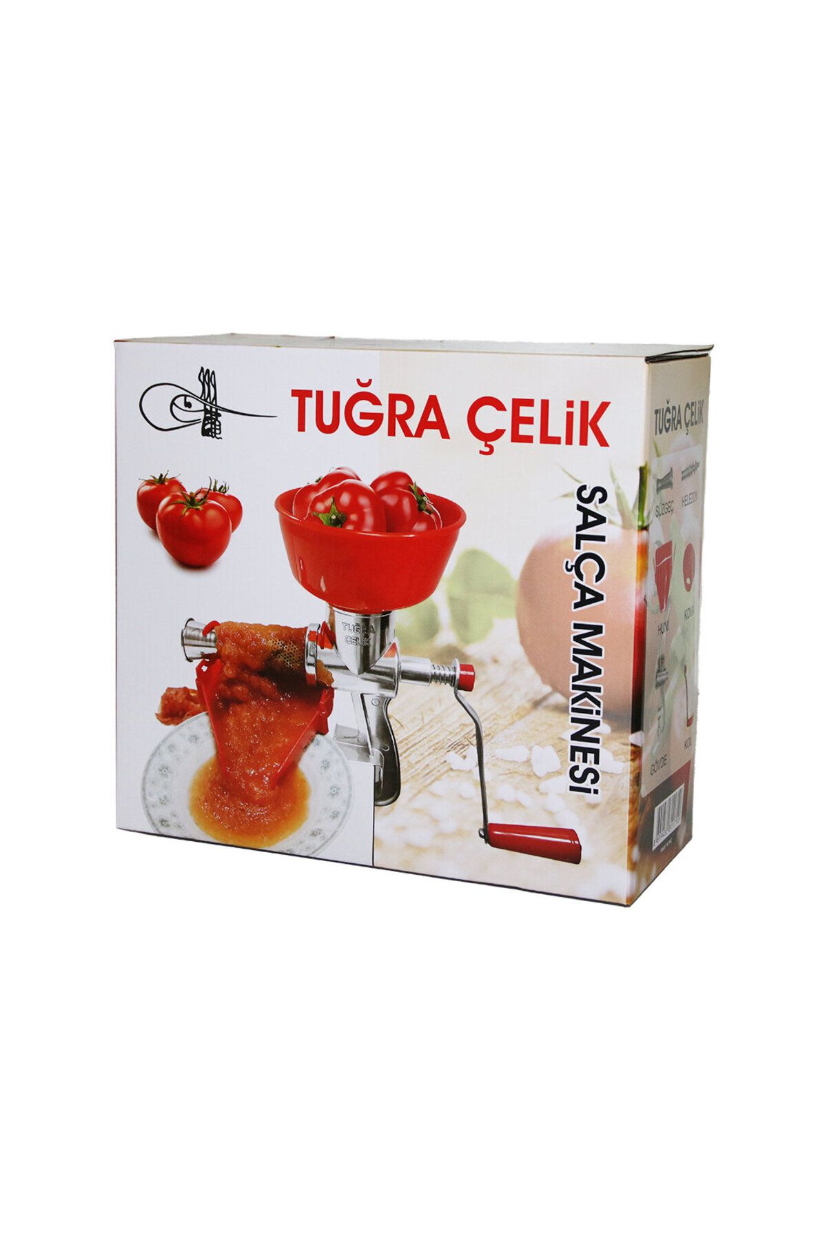 İsmiyle Al KOLLU ALÜMİNYUM SALÇA MAKİNESİ SÜZGEÇLİ - PLASTİK HAZNELİ (4767) - ISL2728-7645