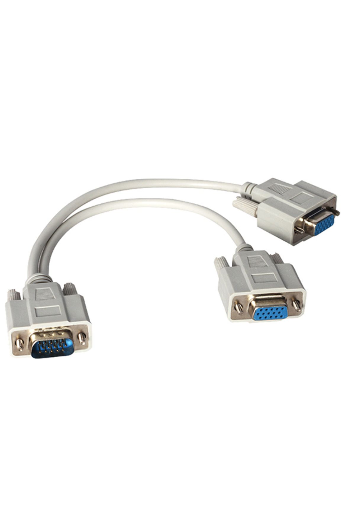 Ayaz World X VGA ERKEK / 2 X VGA DİŞİ 30 CM VGA ÇATAL KABLO * PLATOON PL-7275 (4767) - AYZ4460-8257