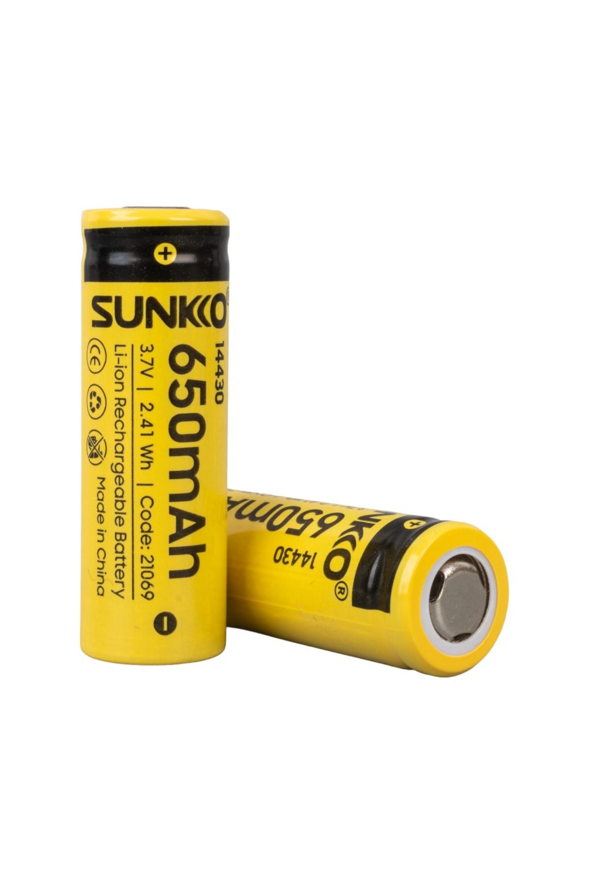 feifei SUNKKO 3.7 VOLT 650 MAH 14430 ŞARJ EDİLEBİLİR PİL (2Lİ PAKET) (4767) - AYS3947-5063