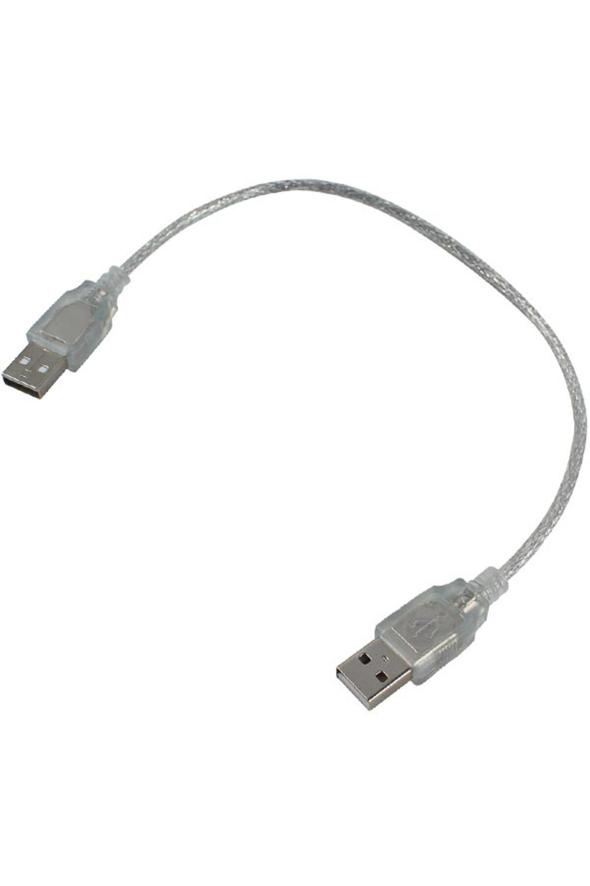 feifei USB ERKEK-ERKEK KABLO 40 CM ŞEFFAF (4767) - AYS9927-5345