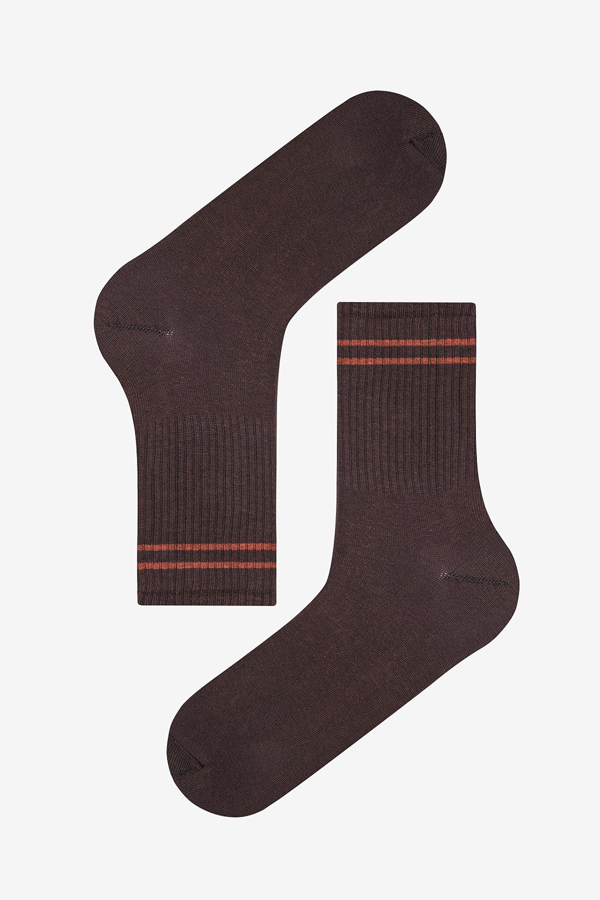 Penti-Herren Mix gestreifte 3-teilige braune Socken 4