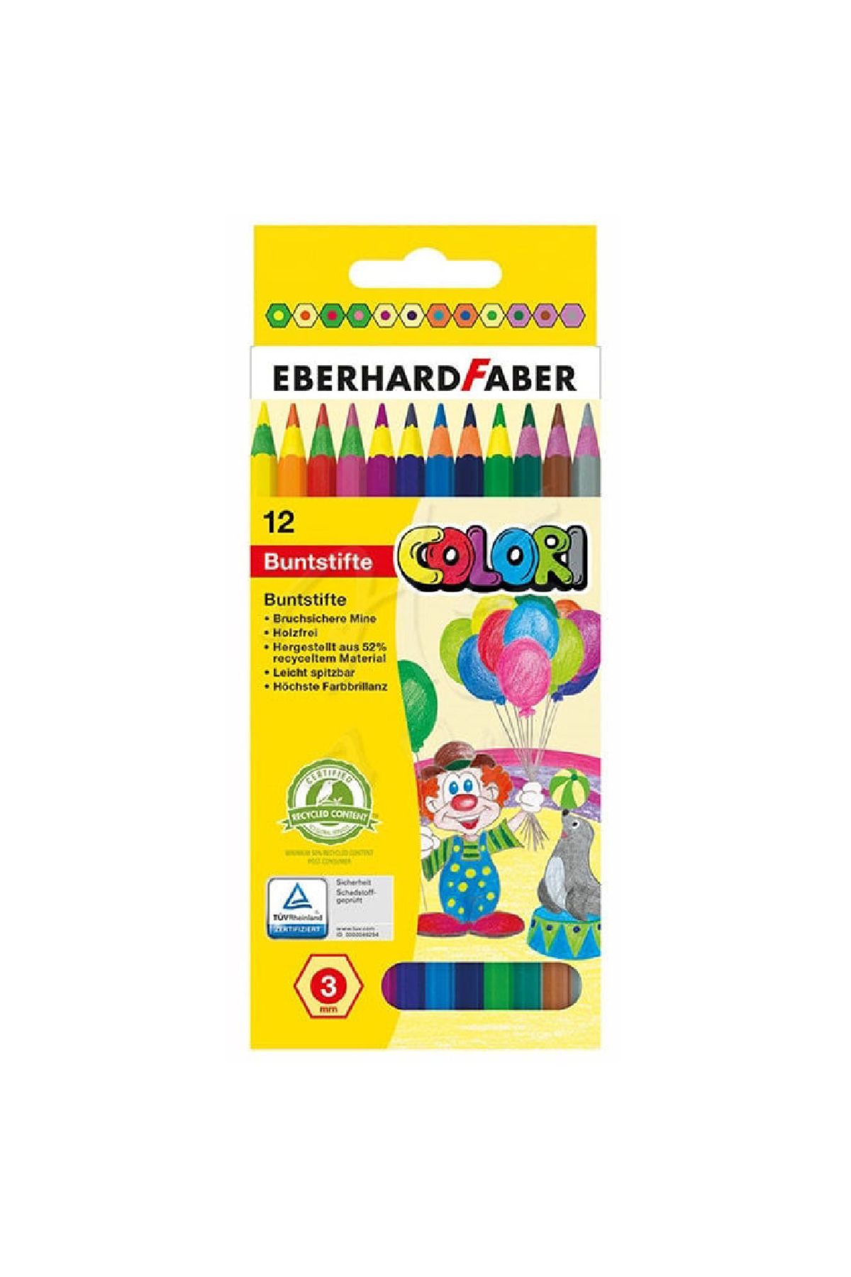 Eberhard Faber-Eberhard Colori 12-Piece Dry Paint Pen - Wood Free514823 1