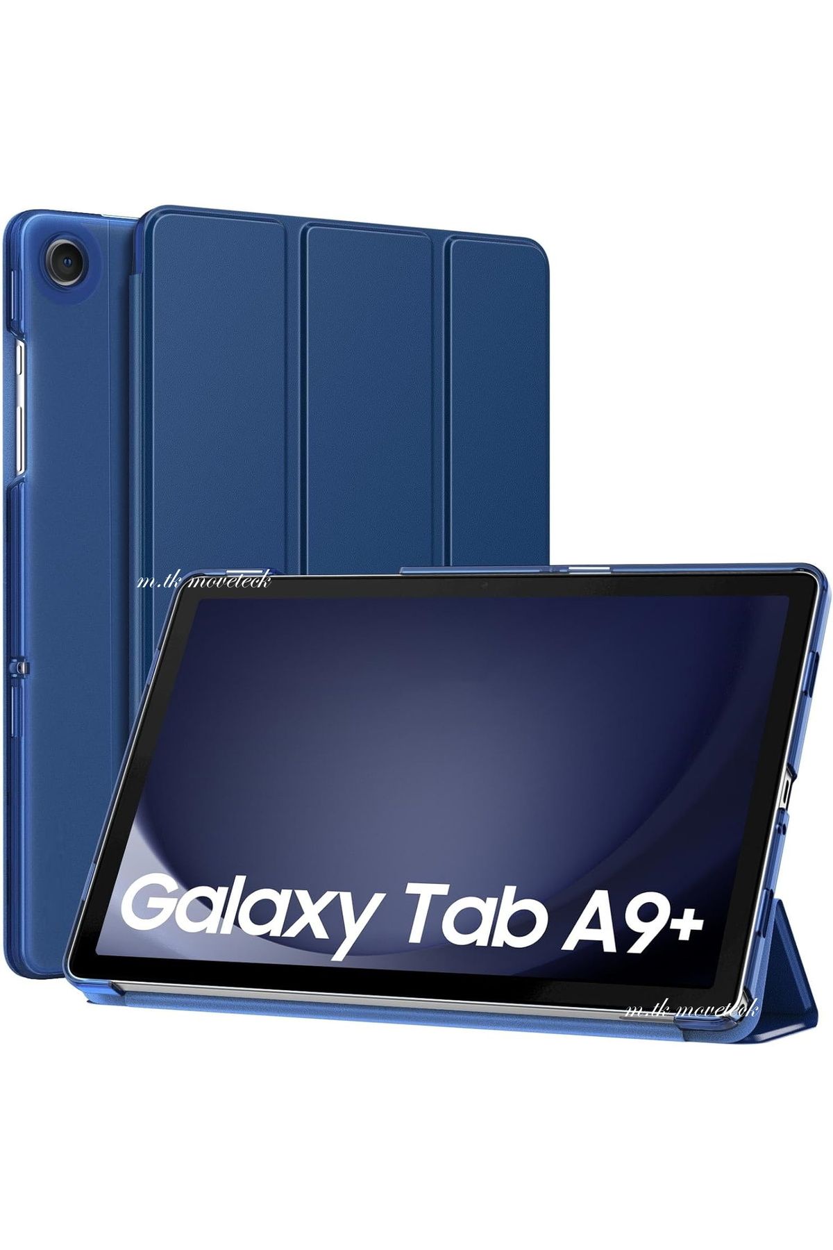 m.tk moveteck Samsung Galaxy Tab A9 Plus 11 Inç Kılıf Smart Uyku Modlu Standlı Şeffaf Kapaklı Sm-x210 (UYUMLU)