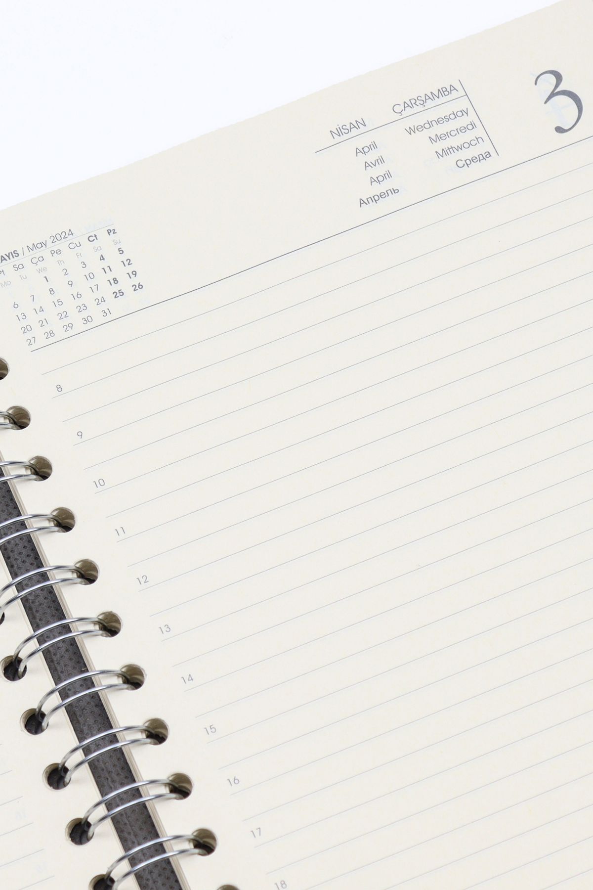 Trendmiya-Spiral Agenda with New Year's Date for 2025 2