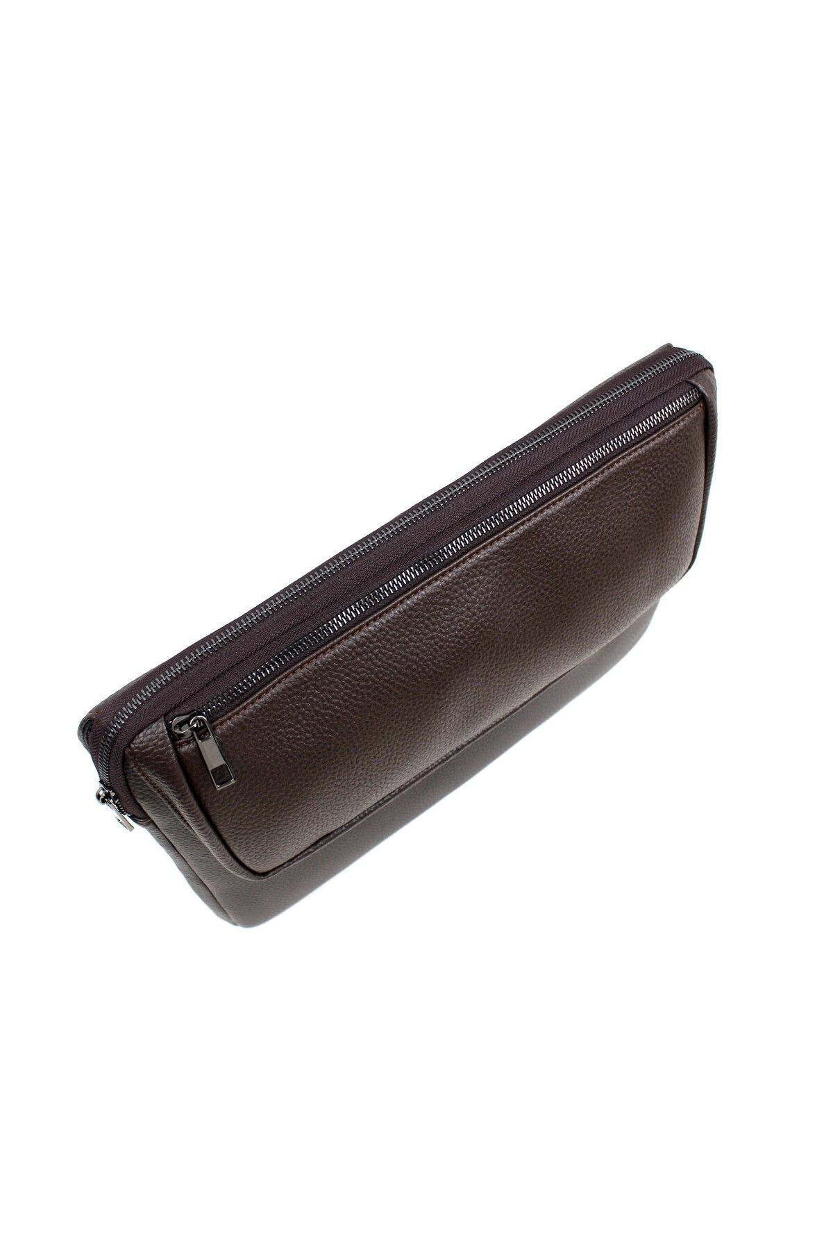 deri,se club-Unisex Brown 12-13 Inch Laptop and File Bag 4