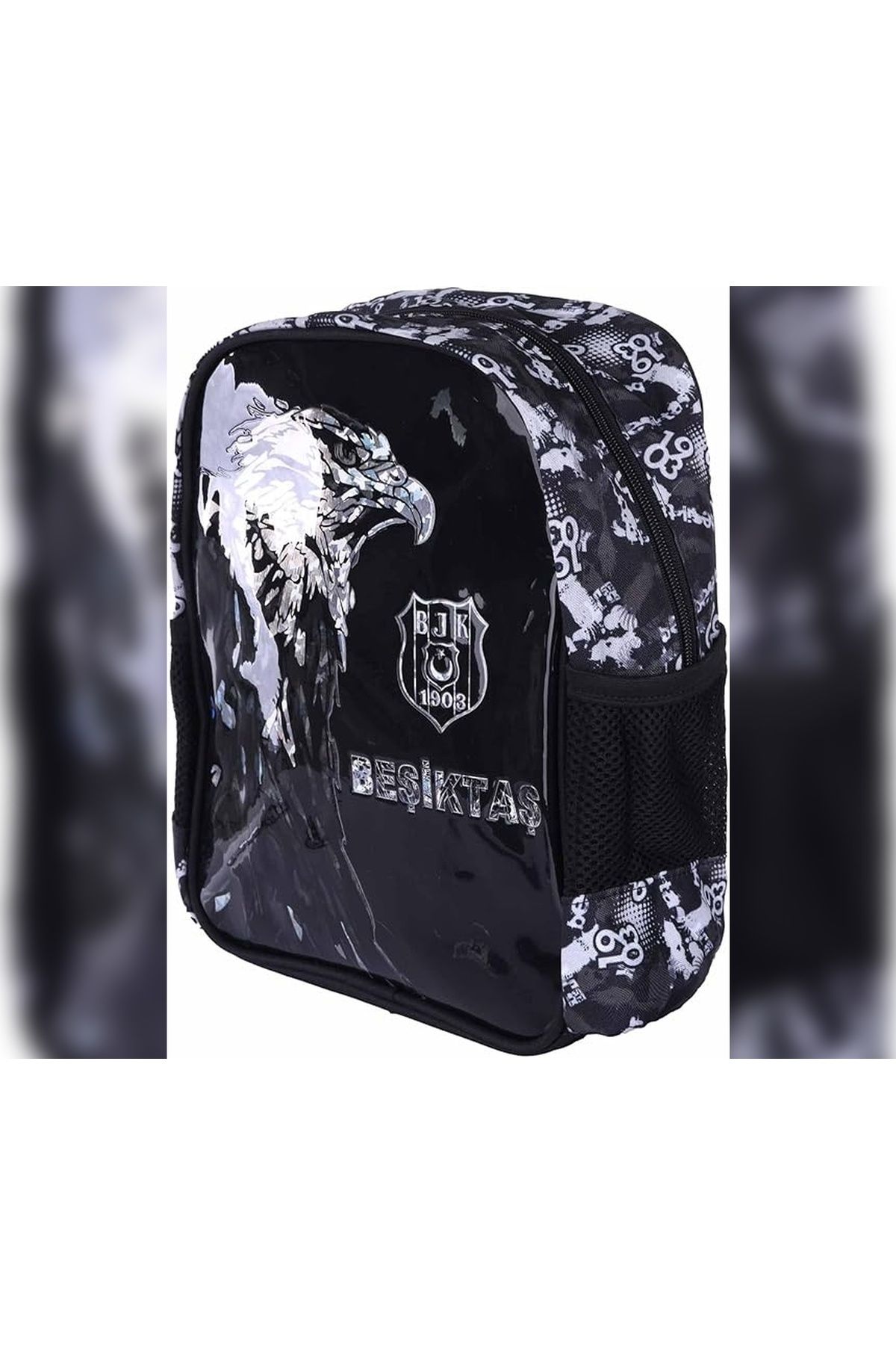 Beşiktaş-Beşiktaş J.K. Geantă de grădiniță unisex Black Eagle - Sticla de apă din oțel și cadou pentru balon 3