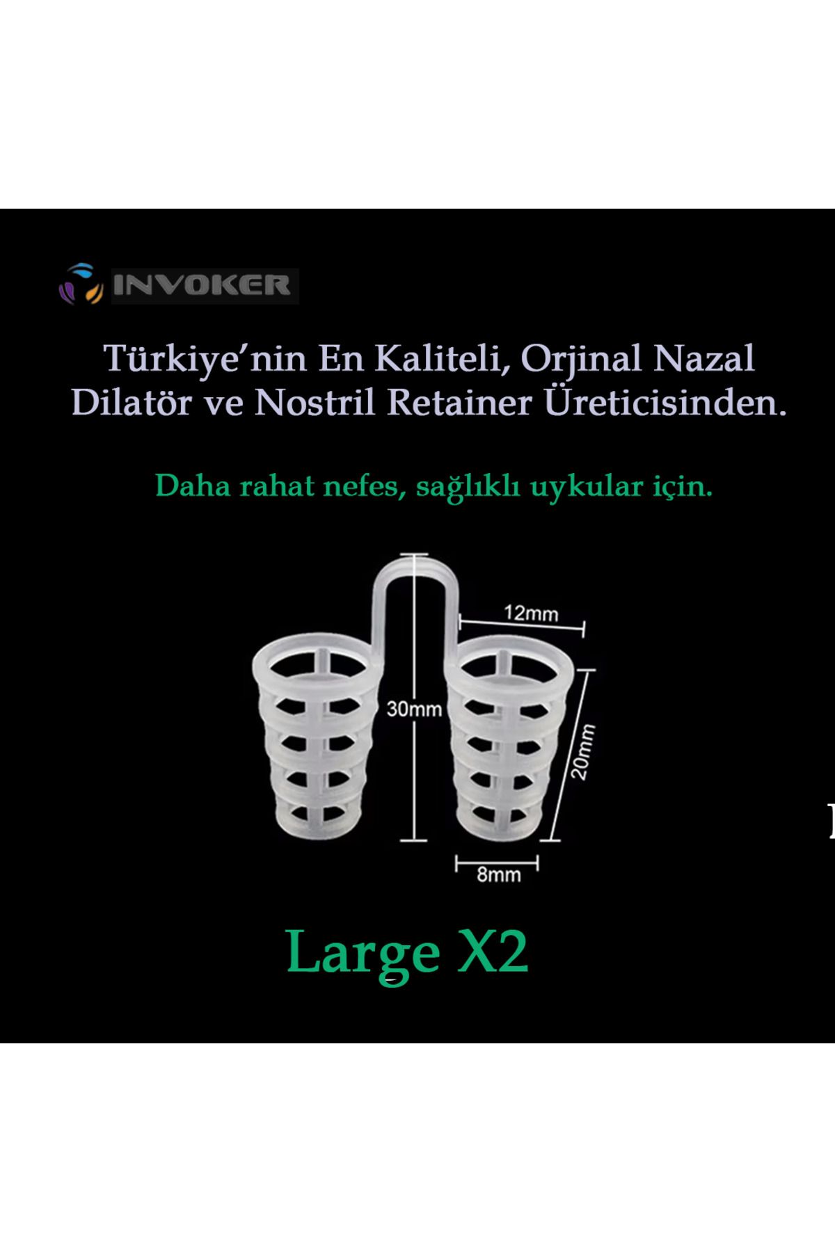 INVOKER Horlama Önleyici Nazal Dilatör Burun İçi Silikon Apne Aparatı Nostril Burun Açıcı Silikon File - LX2