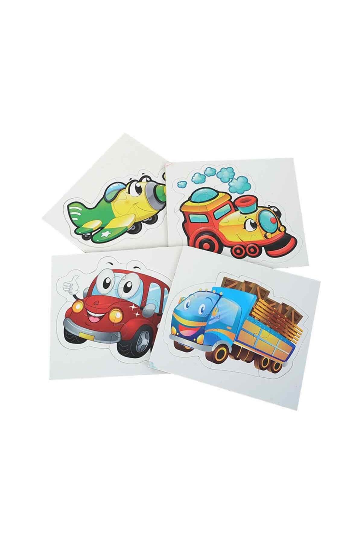 مجموعه پازل ۴ تکه وسایل نقلیه بچگانه Laço Kids - Lc7226