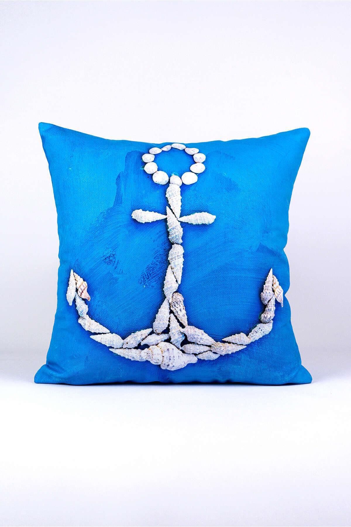 Cango Home-Blue Marine Patterned 4-Piece Digital Printed Throw Pillow Set - 4Kmbs001-Ct 6
