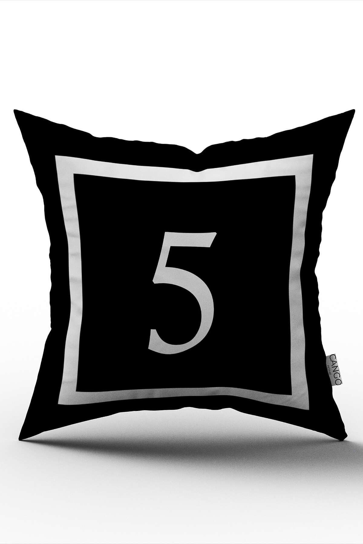 Cango Home Husă De Pernă Cu Imprimare Digitală Numerică -5 - 43 x 43