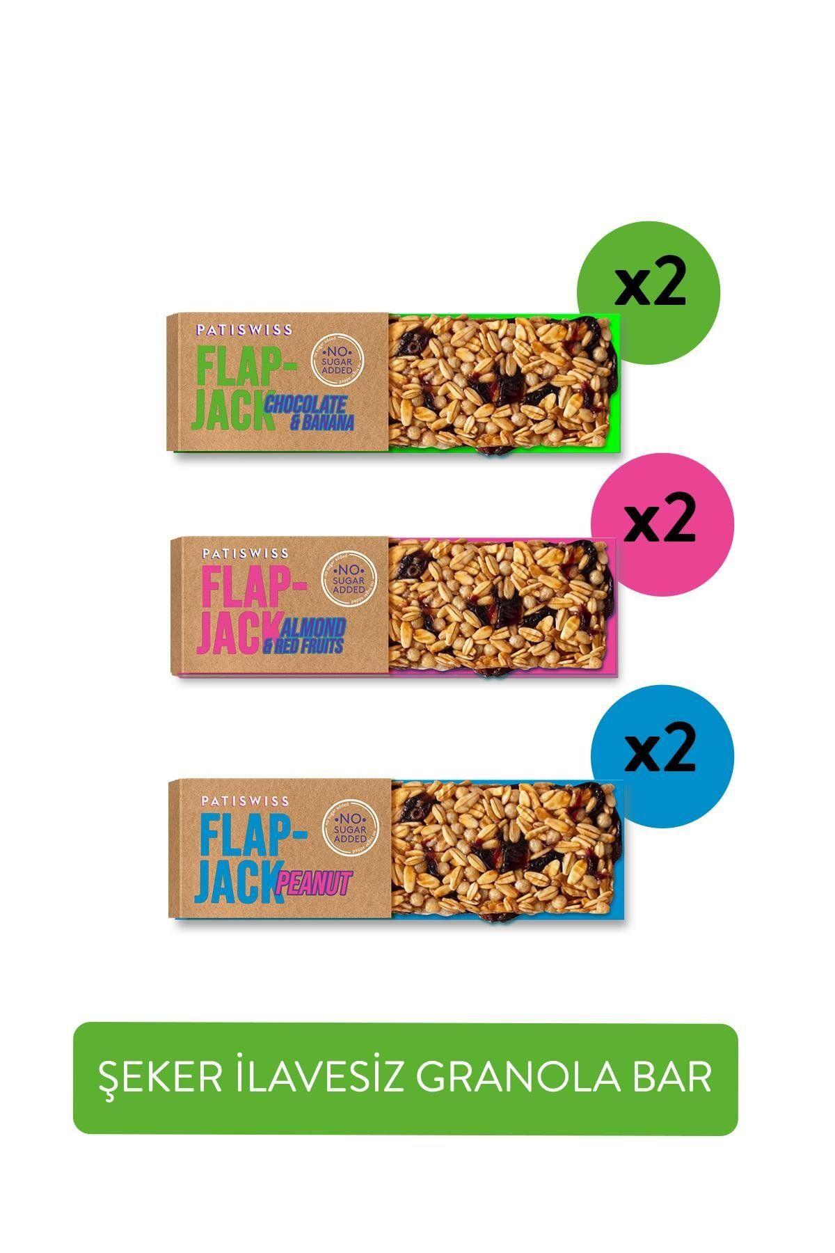 Patiswiss Şeker Ilavesiz Granola Bar Set 60g X 6 Adet