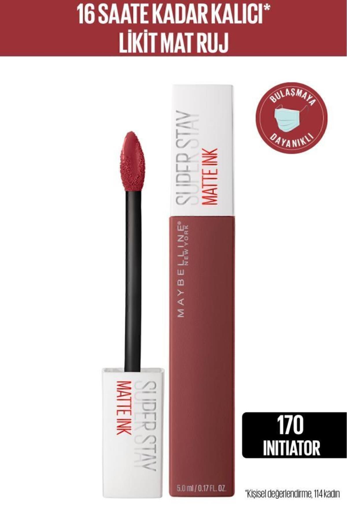 Maybelline New York Super Stay Matte Ink Likit Mat Ruj - 170 Initiator - Pembe-1