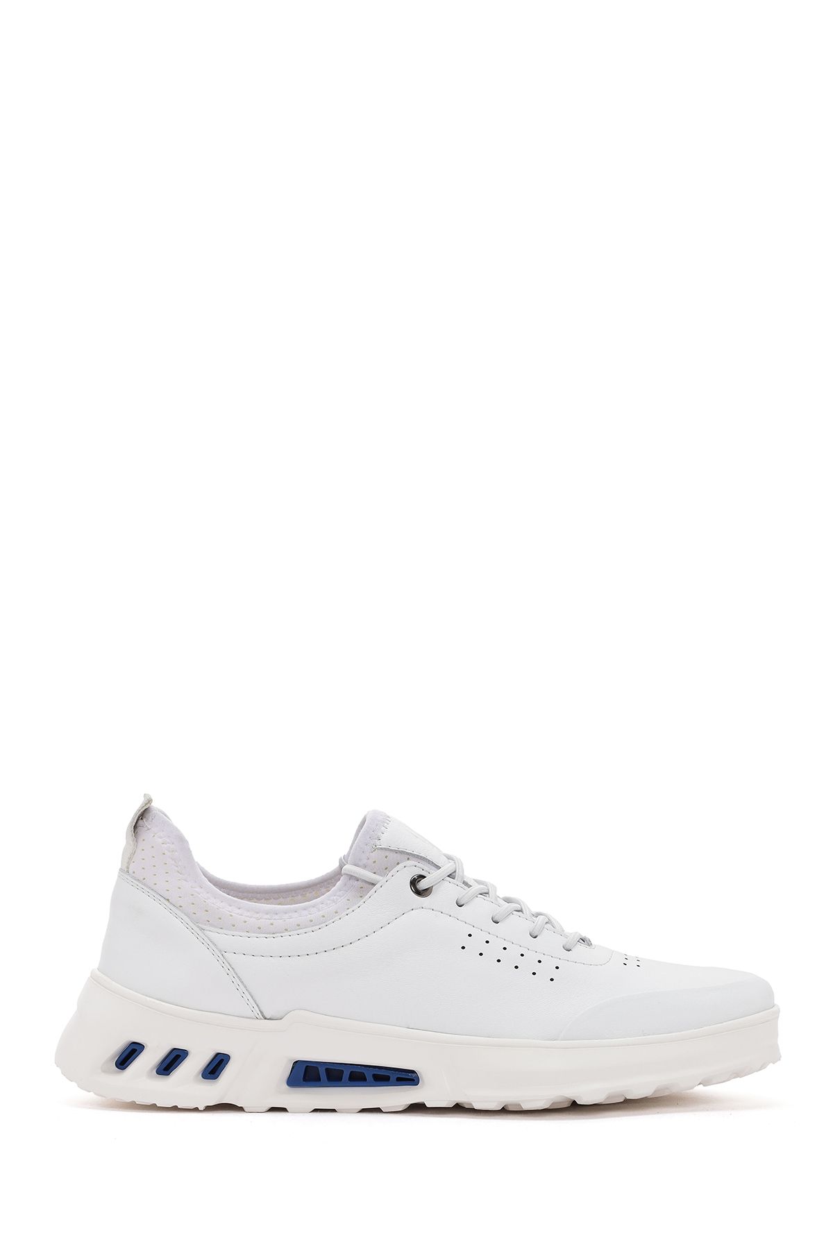 Derimod-White Leather Sneaker - Men's, Lace-up, 24sfd623418 1