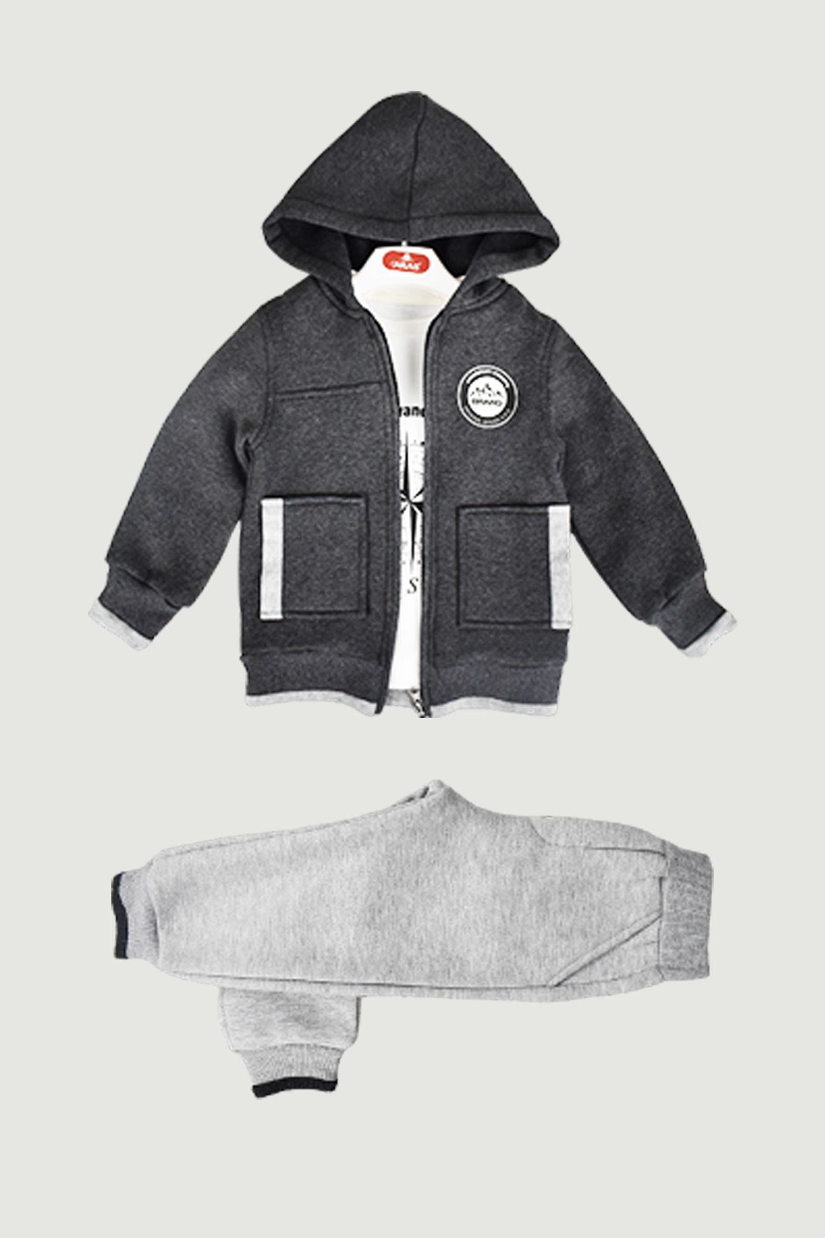 Aras Baby-Boy's Triple Bottom Top Triple Tracksuit Set 1