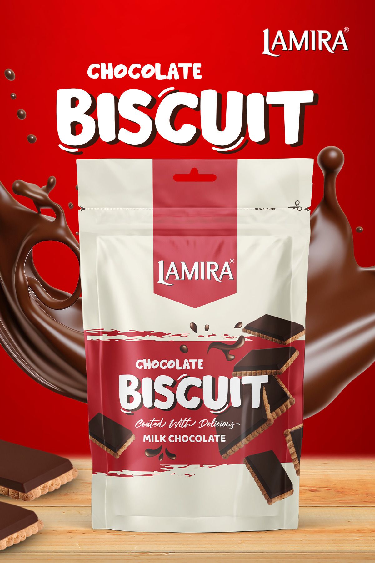 LAMİRA-80g Milk Chocolate Lamira Petibur Biscuits 6